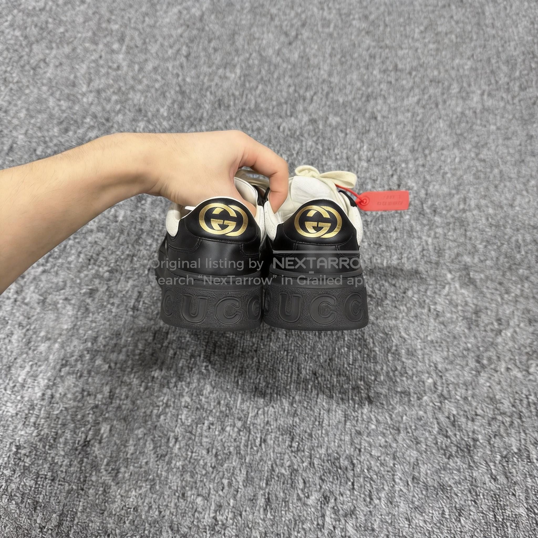 Gucci Gucci Black White Double G Embossed Cookie Shoes. Size US 5 / IT 35 - 4 Thumbnail