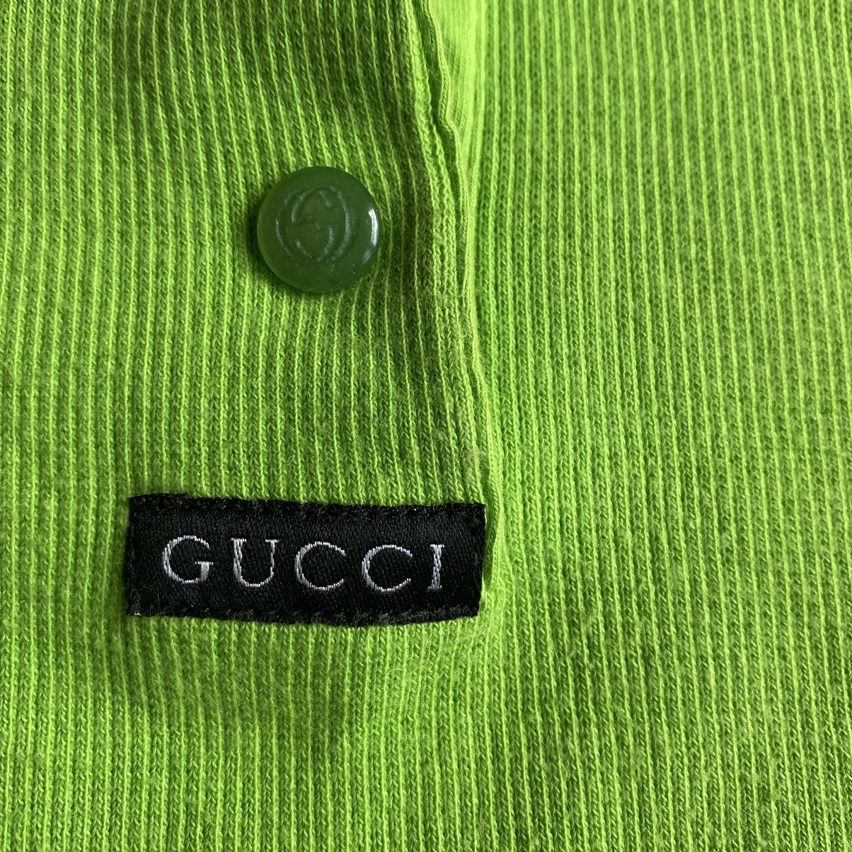 Gucci × Tom Ford Vintage 1996 Gucci By Tom Ford Ribbed Polo Shirt Size S / US 4 / IT 40 - 4 Thumbnail