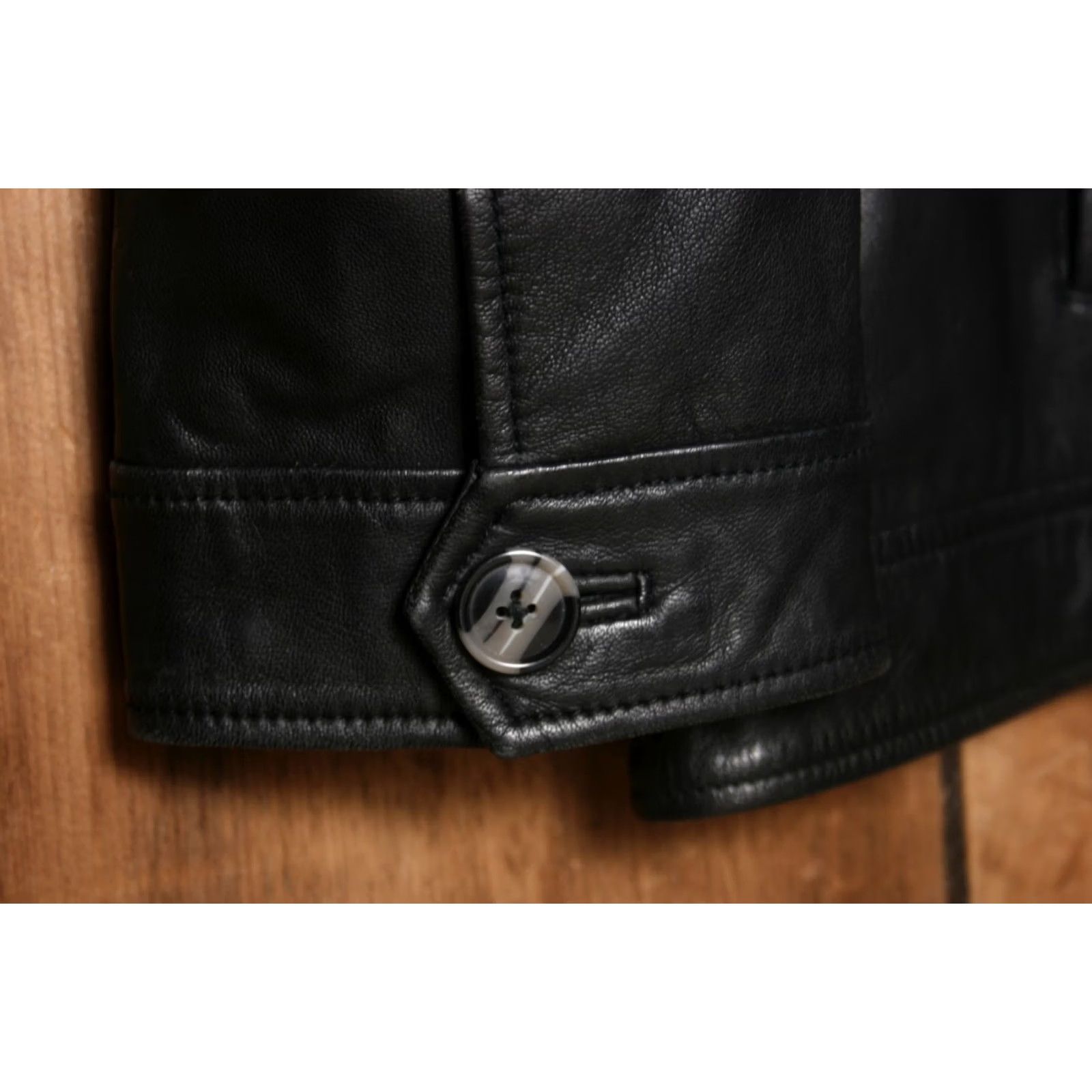 Vintage PAUL FREDRICK Buttery Soft Black Leather Jacket Sz. 3XL Jacket Mens Bomber Zip Leather Black 3XL Size US XXL / EU 58 / 5 - 5 Thumbnail