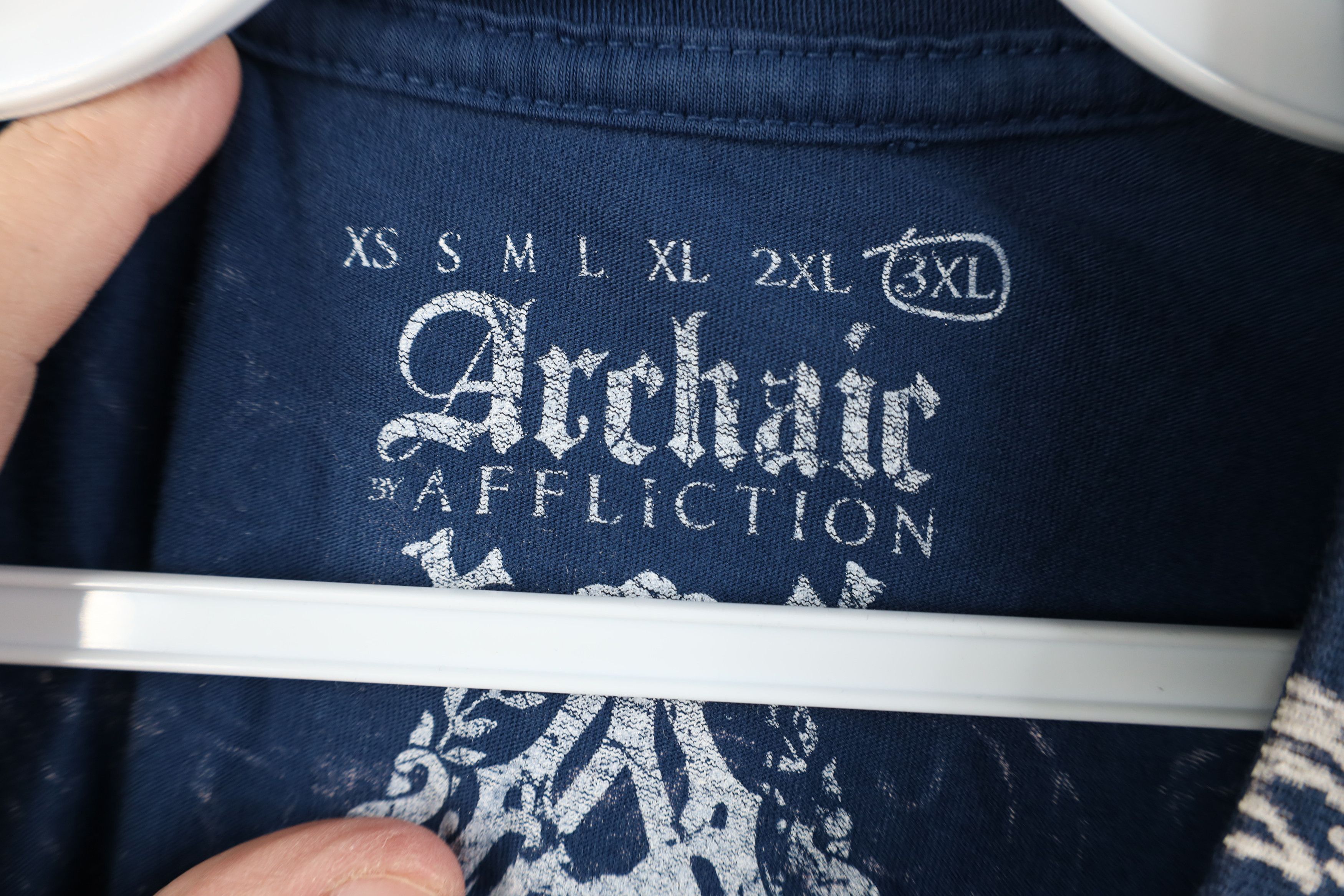 Affliction Vintage Affliction Tribal Cross Skull UFC MMA T-Shirt USA Size US XXL / EU 58 / 5 - 8 Thumbnail