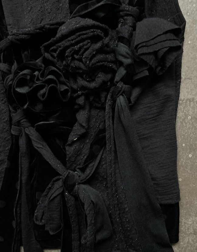 Comme des Garcons Comme des Garçons 03AW Draped Floral Braid Top Size XS / US 0-2 / IT 36-38 - 5 Thumbnail