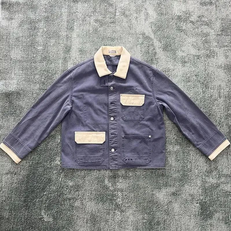 Dior Dior Light Blue Cotton Embroidered Jacket . Size US L / EU 52-54 / 3 - 1 Thumbnail