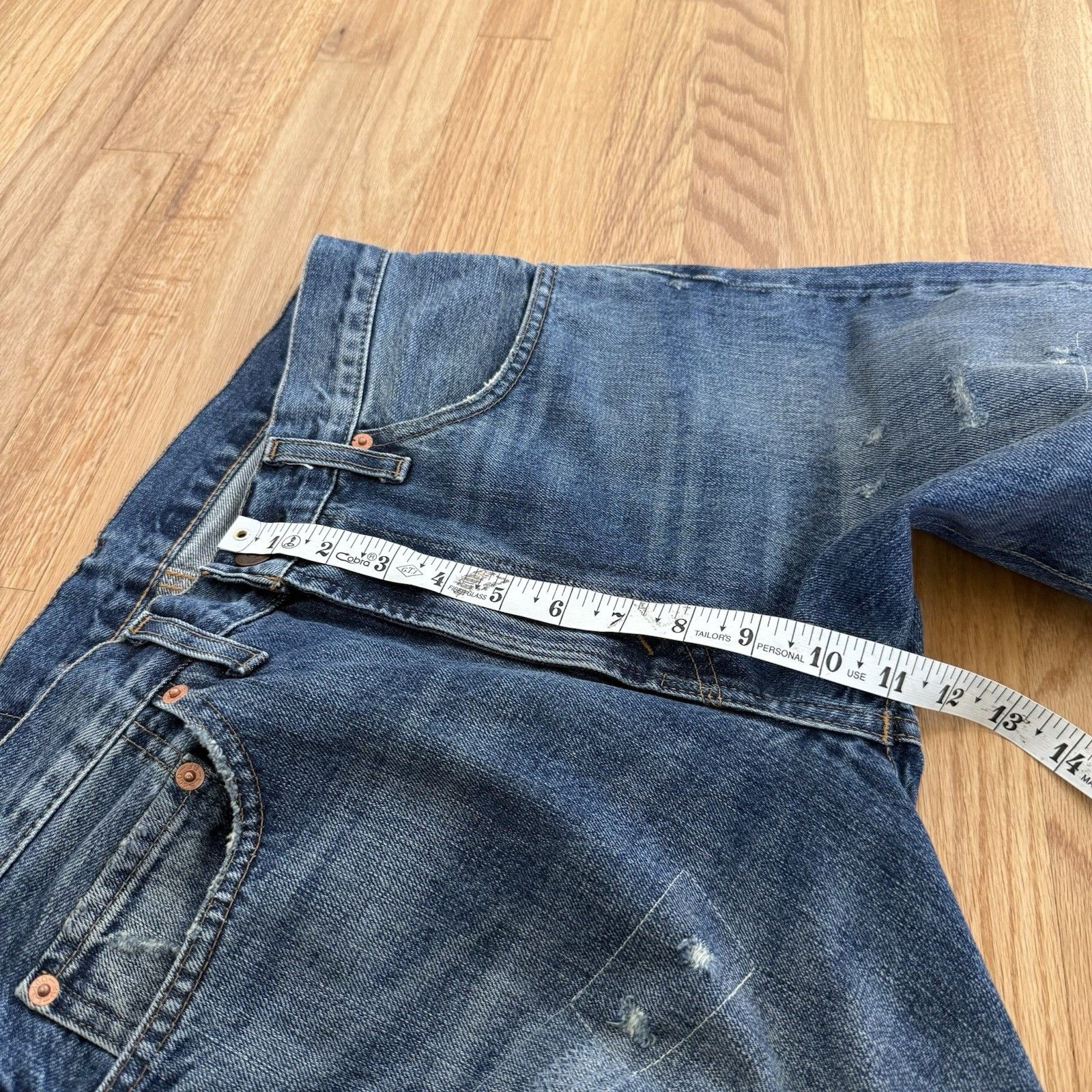 Levi's Vintage Clothing Levi's Vintage Clothing LVC 505 1967 Repaired Selvedge Denim Size US 32 / EU 48 - 4 Thumbnail