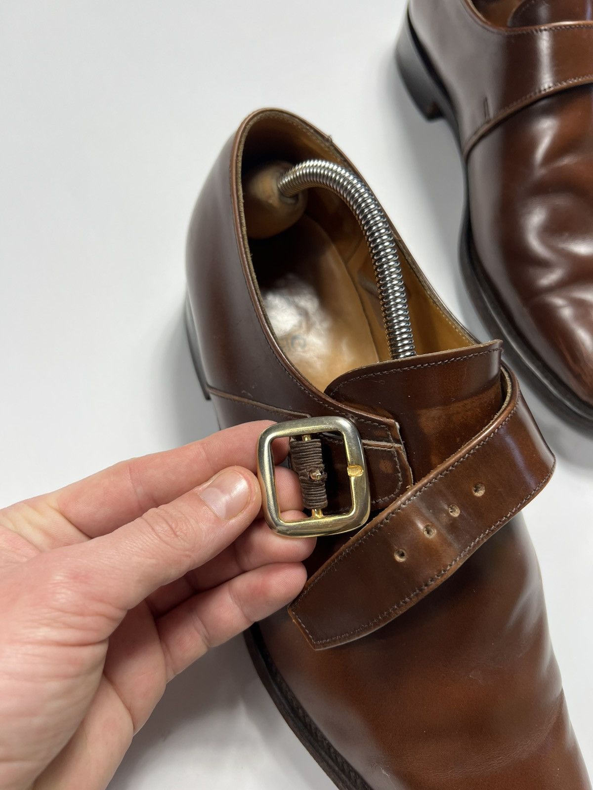 Loake Loake Paisley Monk Strap Leather Brown Shoes Loafers Chelsea Size US 9 / EU 42 - 9 Thumbnail