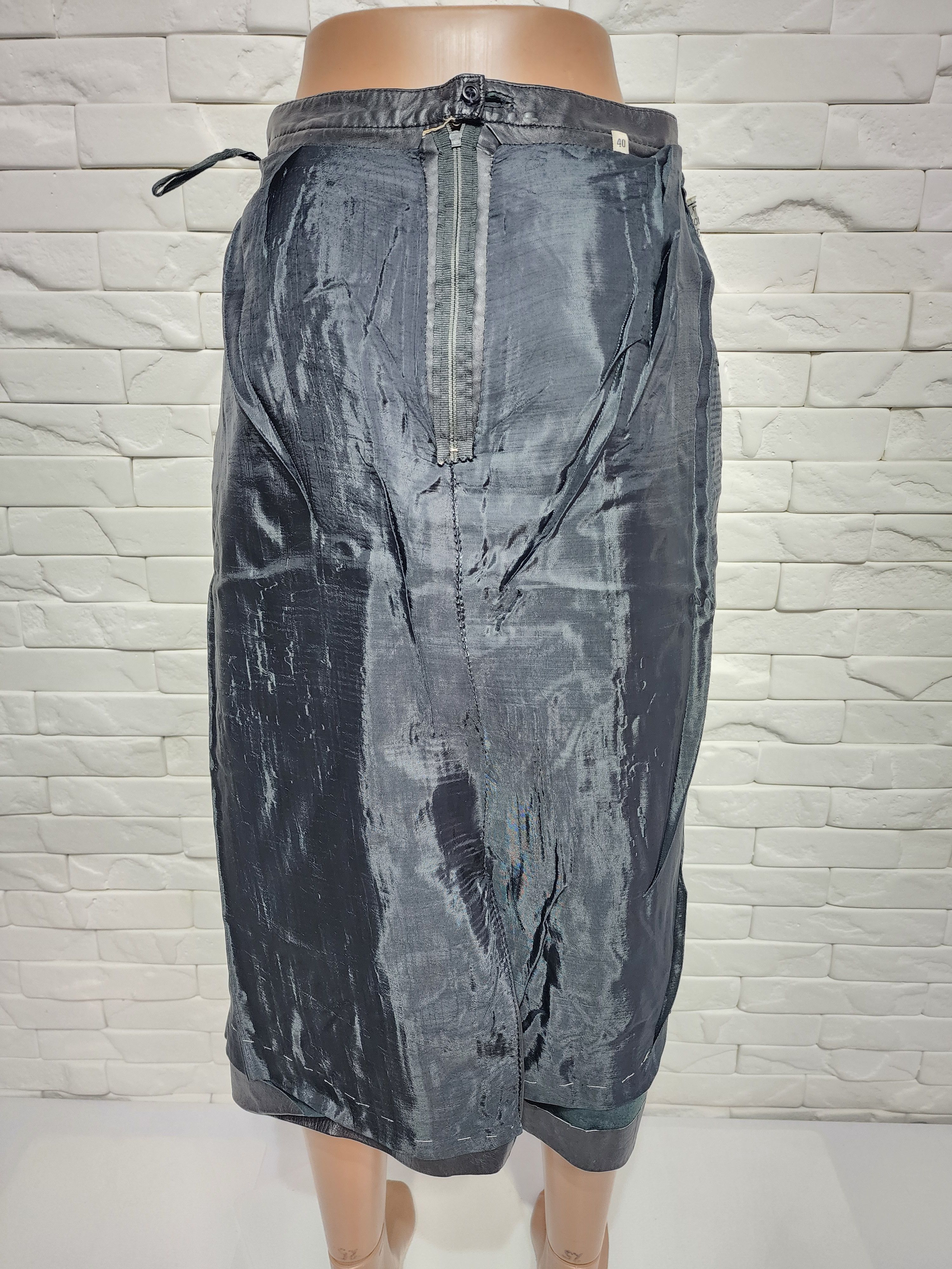 Other Black leather skirt. Size 28" / US 6 / IT 42 - 7 Thumbnail