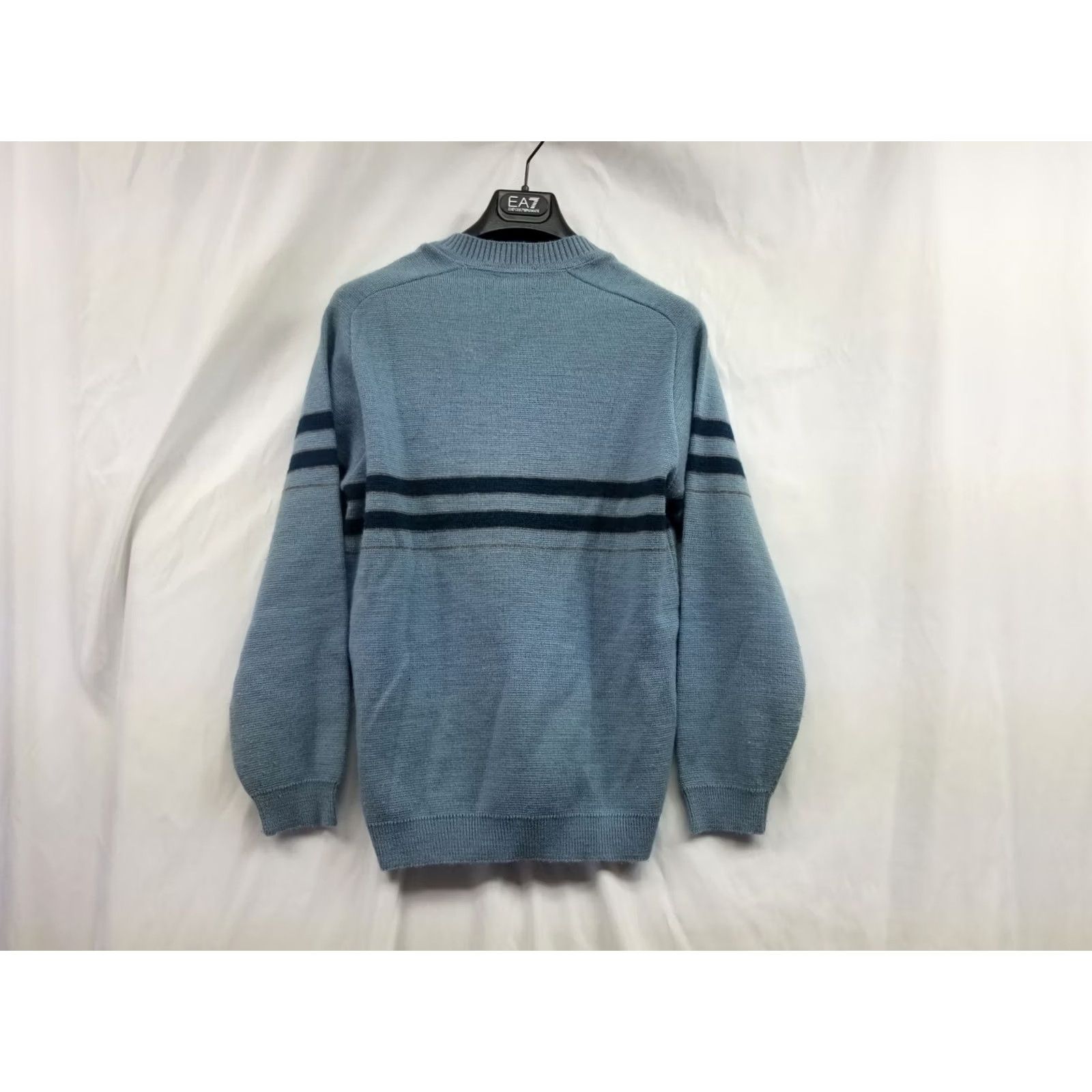 Vintage VINTAGE Original White Ram Blue Striped Crewneck Sweater Mens Medium M Blue 1970s Wool Acrylic Blend Mens Womens Size US M / EU 48-50 / 2 - 3 Thumbnail
