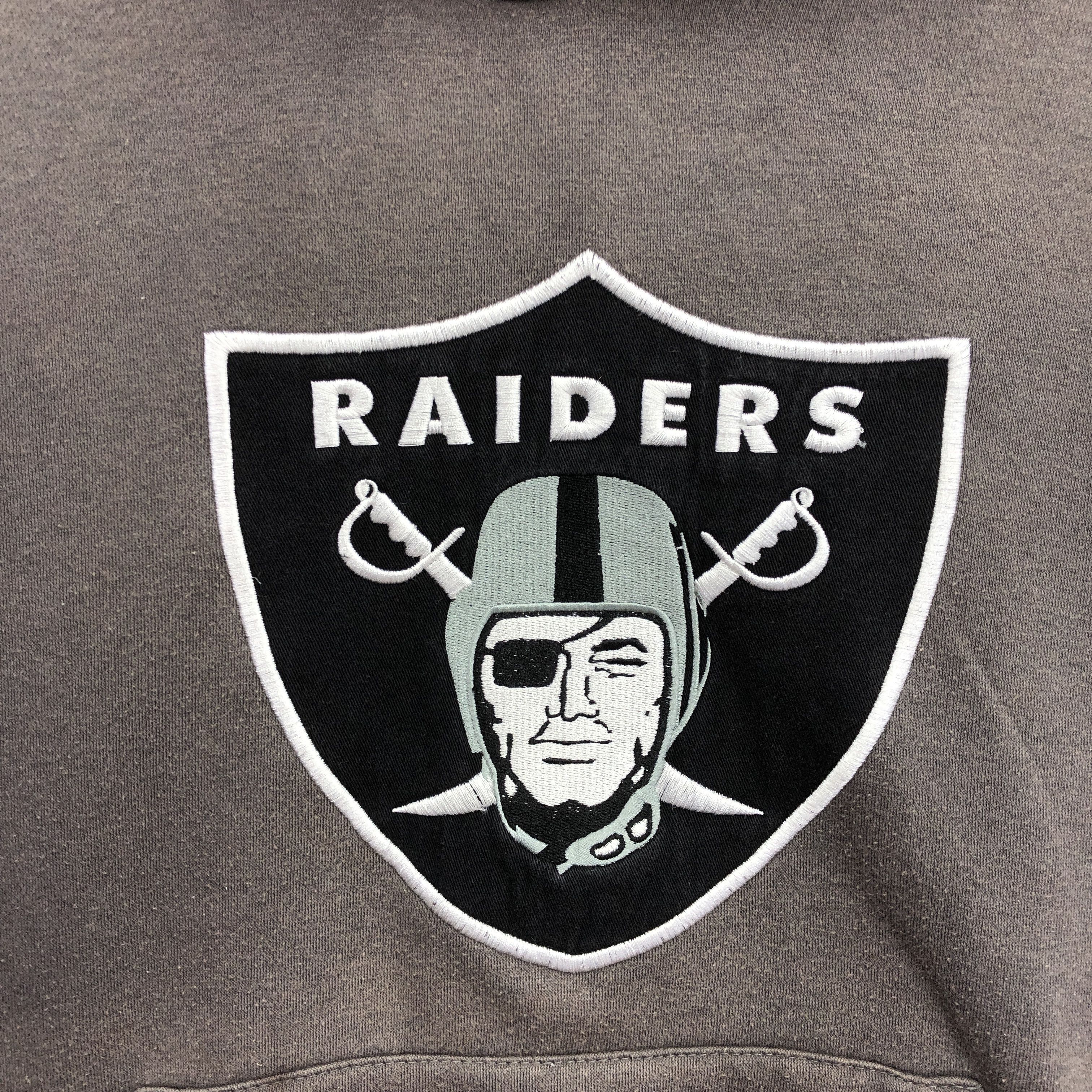 NFL × Vintage Vintage Oakland Raiders Hoodie Sweater NFL Sweatshirt Jumper Size US L / EU 52-54 / 3 - 5 Thumbnail