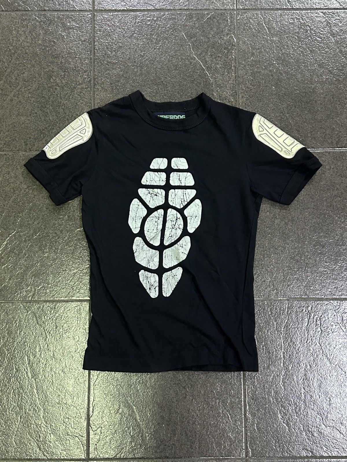 Fotus 1999 Cyberdog Armoured Reflective Plastic Shield Tee | Grailed