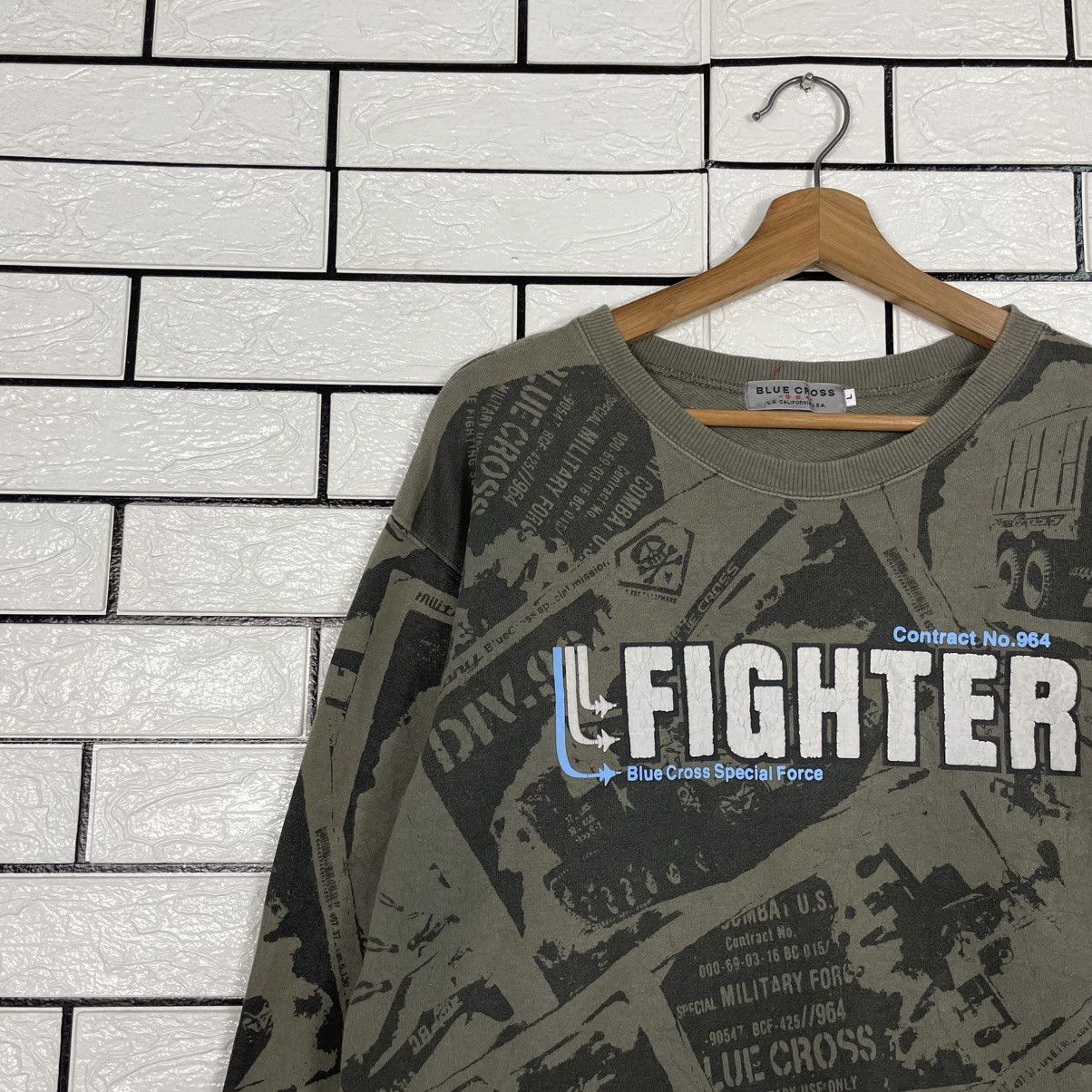 Japanese Brand Blue Cross Military Fighter Sweatshirt Size US M / EU 48-50 / 2 - 6 Thumbnail