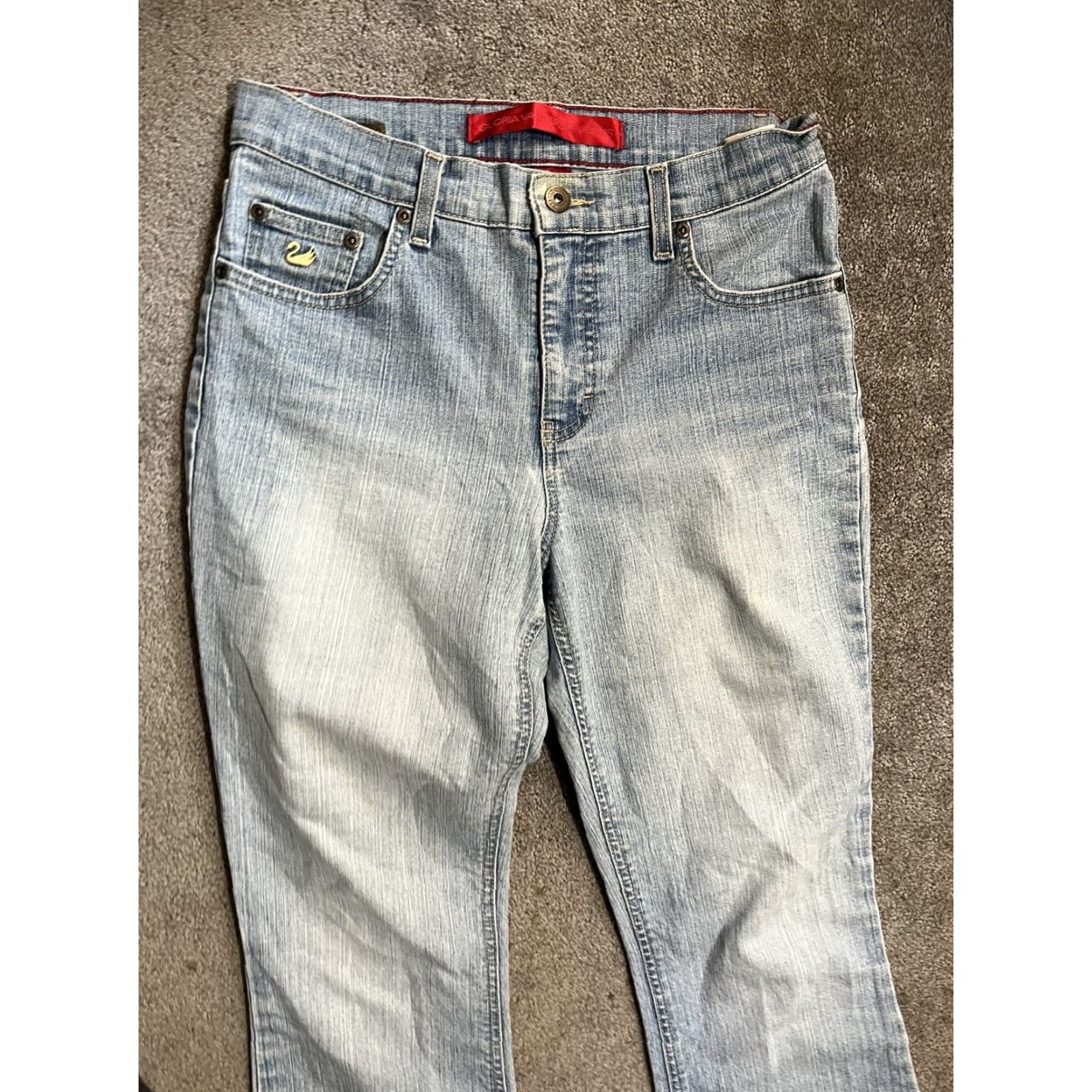 Gloria Vanderbilt VINTAGE Gloria Vanderbilt Jeans 12 High Waisted Classic Fit Women’s 90s Blue Cotton 28 in 26.5 in 1990s Mens Girls Size 28" / US 6 / IT 42 - 2 Thumbnail