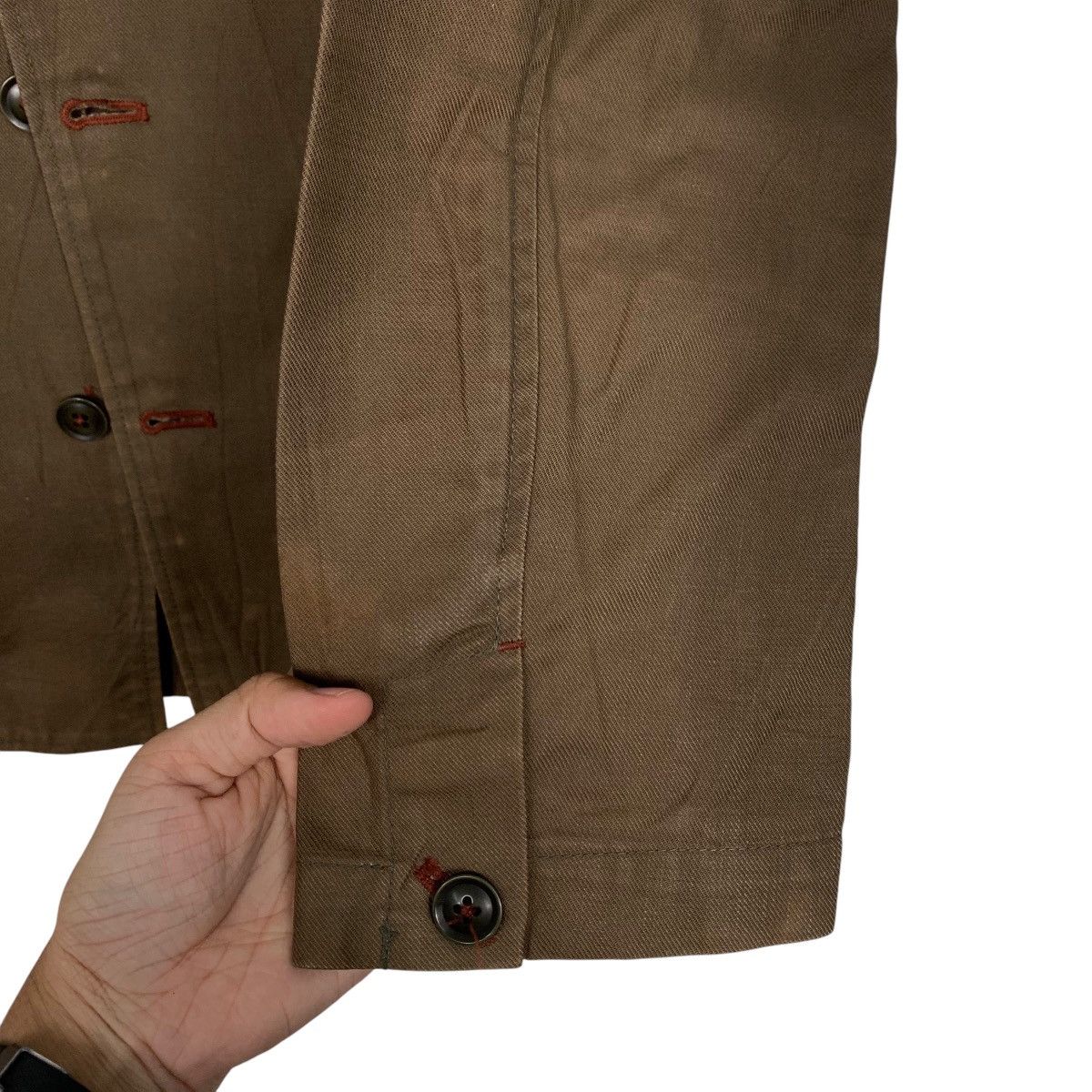 Tornado Mart TORNADO MART Dark Brown Chore Coat Jacket #2763-C125 Size US M / EU 48-50 / 2 - 7 Thumbnail