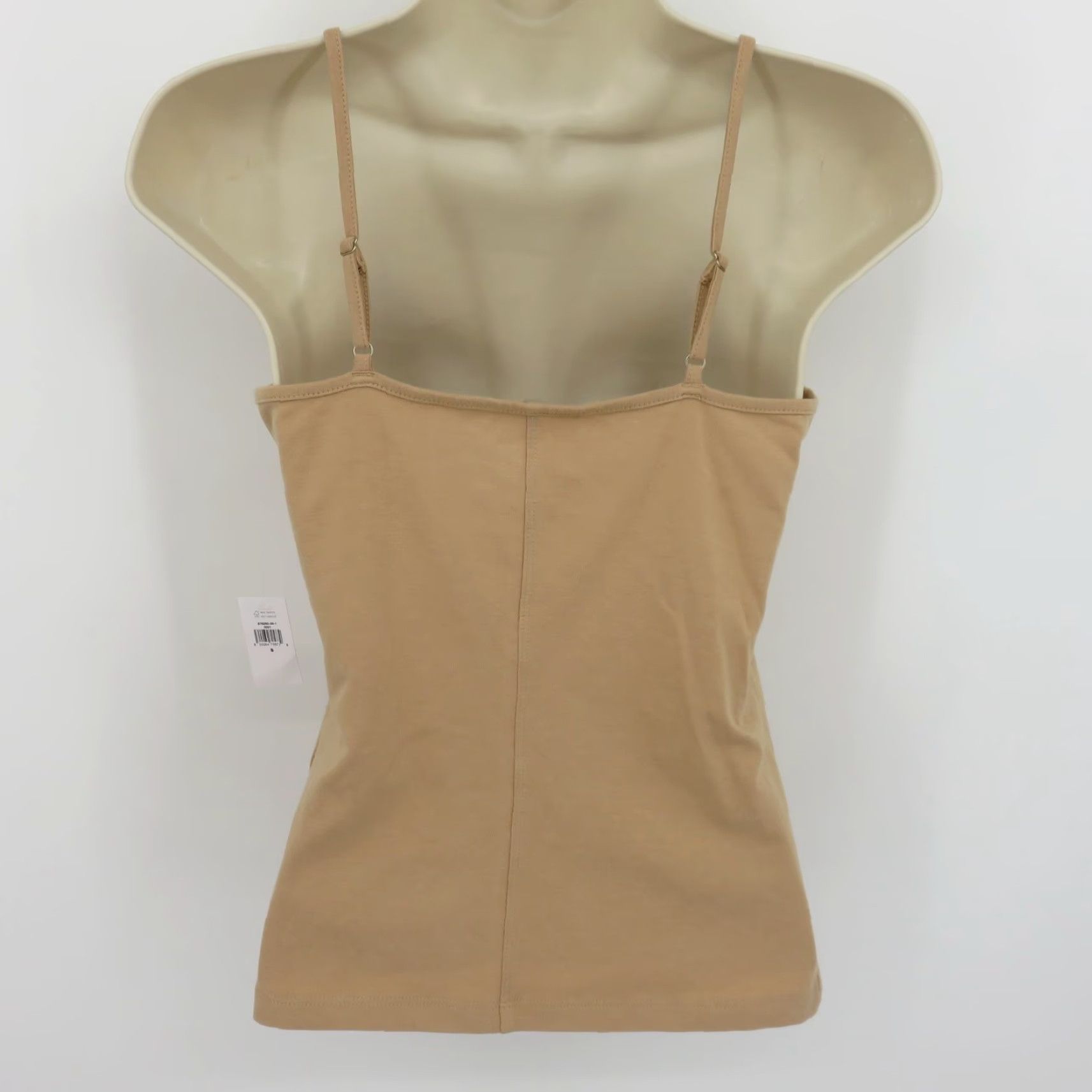 Banana Republic Banana Republic Women Tank Top Cami S Spaghetti Strap V-Neck Basic Cotton Blend NEW Tan Brown Spaghetti Strap Tank Top Size S / US 4 / IT 40 - 4 Thumbnail