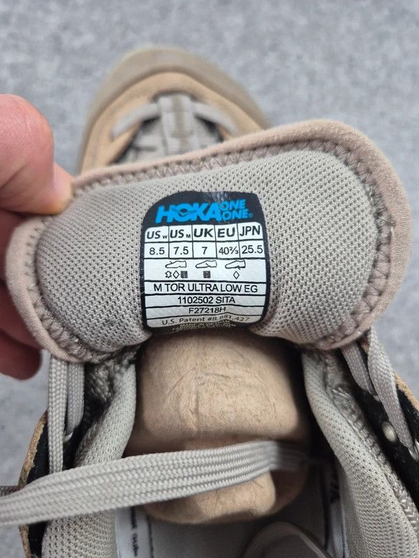 Other Hoka One One Tor Ultra Low Taupe Sneakers Size 40 2/3 Size US 7.5 / EU 40-41 - 8 Thumbnail