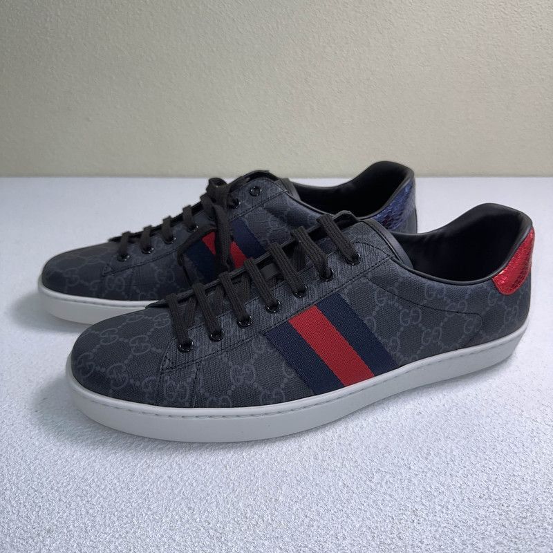 Gucci Gucci ACE GG Supreme Fashion Sneakers for Men - Size US 12 / EU 45 - 1 Thumbnail