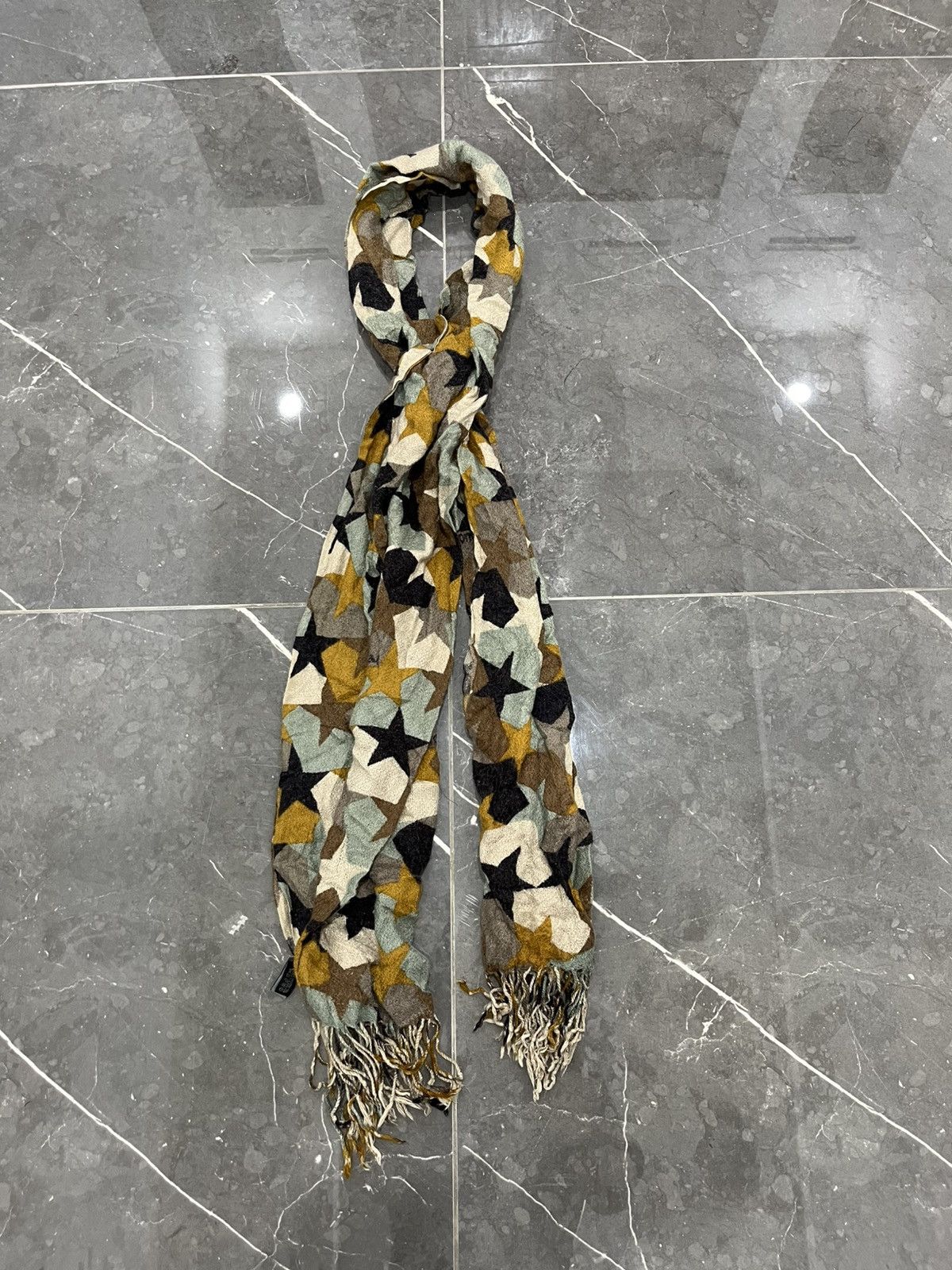 If Six Was Nine × Japanese Brand × Le Grande Bleu (L.G.B.) Renoma stars knit scraft kmrii styled Size ONE SIZE - 1 Thumbnail
