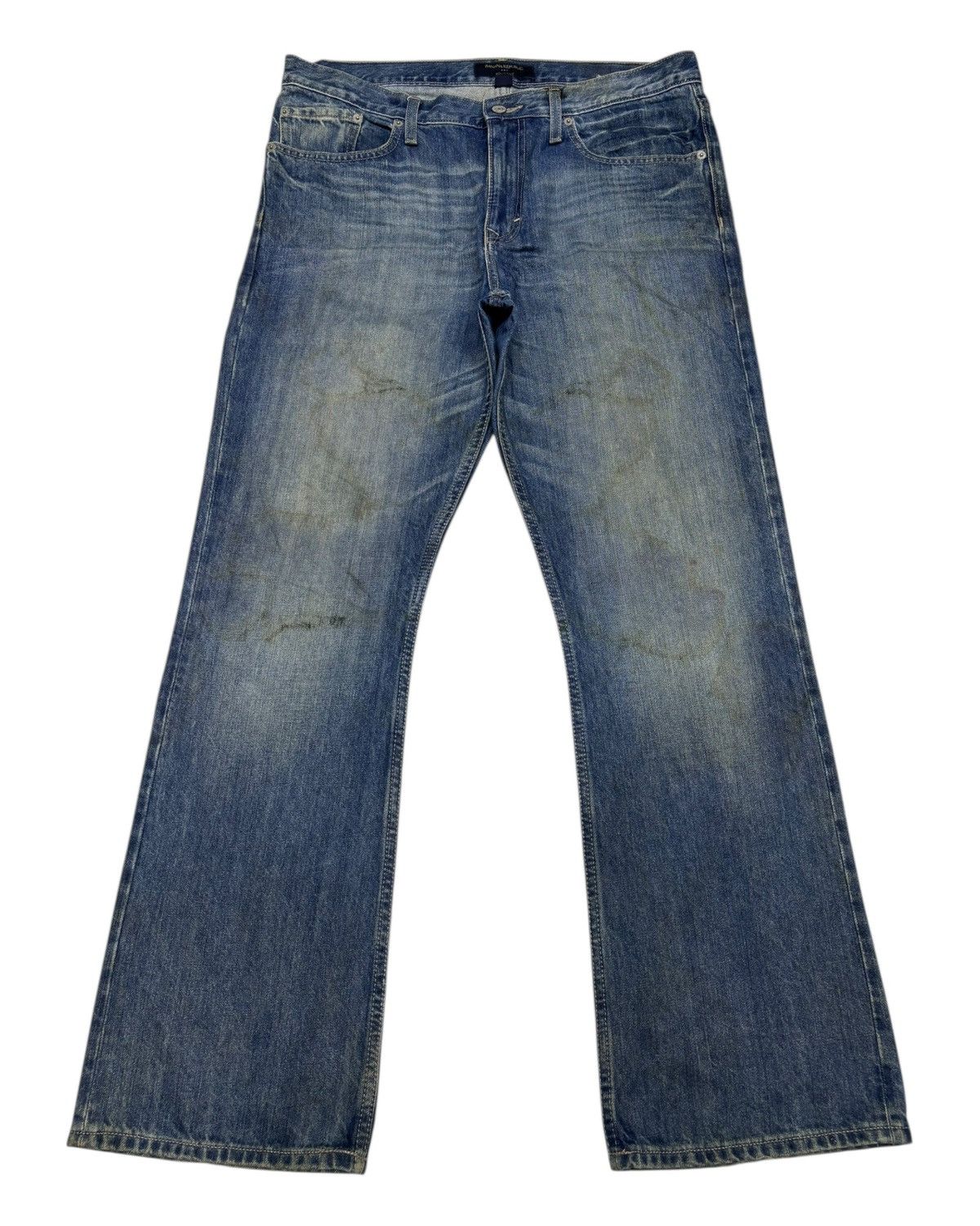 Kapital 🔥BANANA REPUBLIC BOOTCUT FLARED DENIM JEANS MUD WASH Size US 35 - 1 Thumbnail