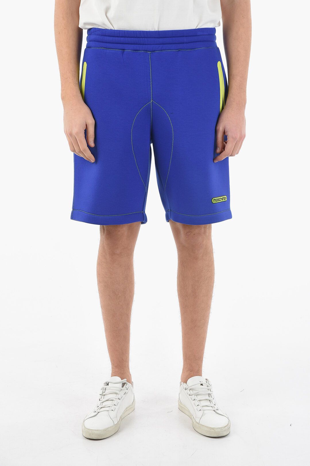 Moschino o1y0225 Logo Short in Blue Size US 36 / EU 52 - 1 Thumbnail