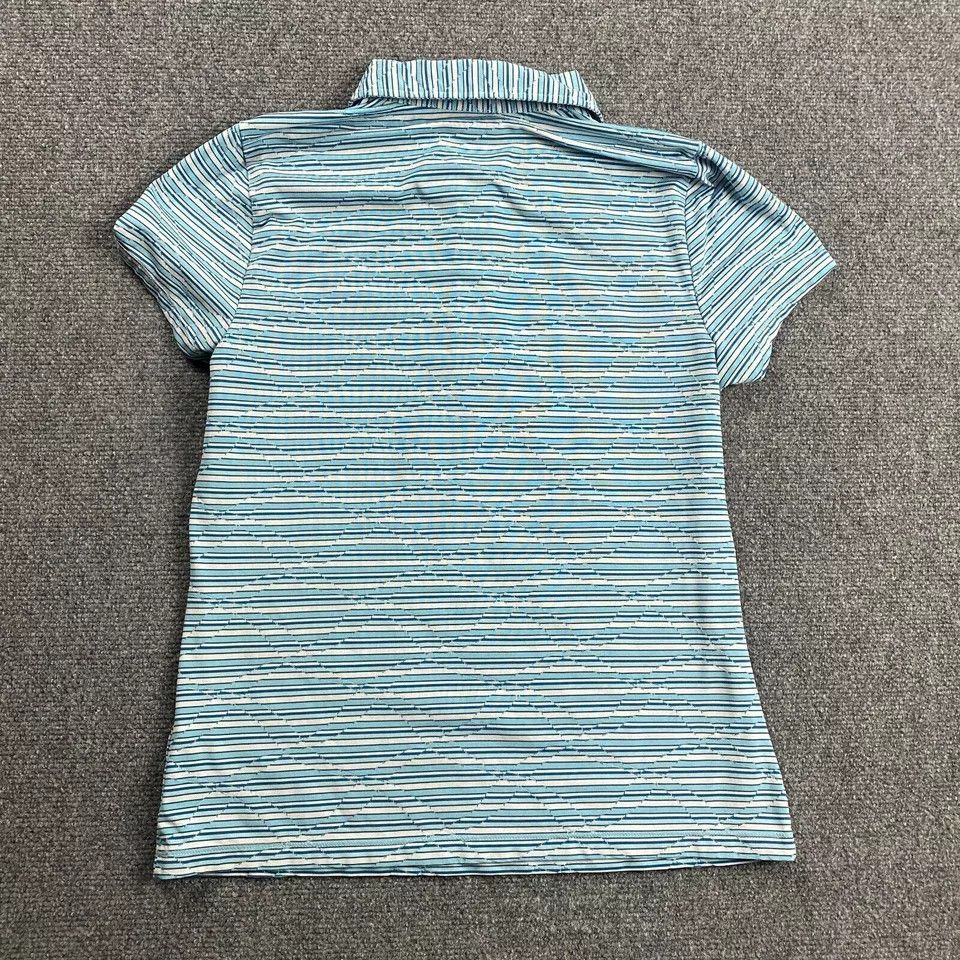 Izod Izod XFG Polo Women's Medium Striped 1/4 Zip Cool FX Golf Size M / US 6-8 / IT 42-44 - 4 Thumbnail