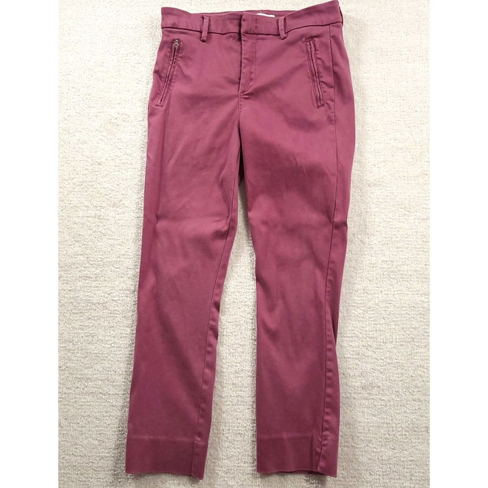 Vintage VINTAGE Level 99 Pants Women's 28 Purple Lyocell Blend Straight Leg Capri Zipper PHOTO Size 28" / US 6 / IT 42 - 2 Thumbnail