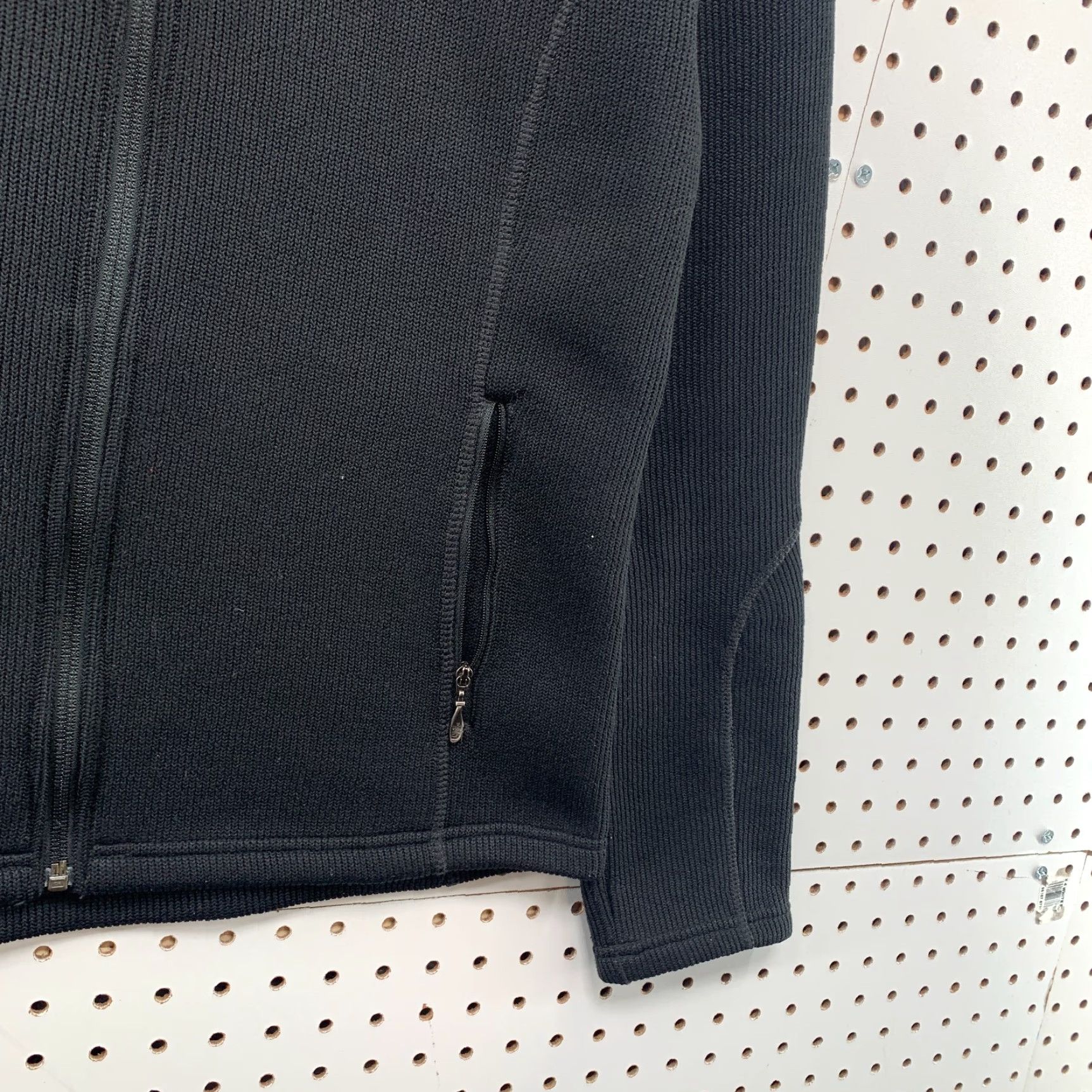 The North Face VINTAGE The North Face Zip Jacket Womens M Black Rib Knit Winter Active 19x25 Size M / US 6-8 / IT 42-44 - 7 Thumbnail