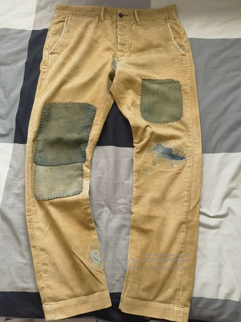 RRL Ralph Lauren Corduroy out of print vintage patched pan