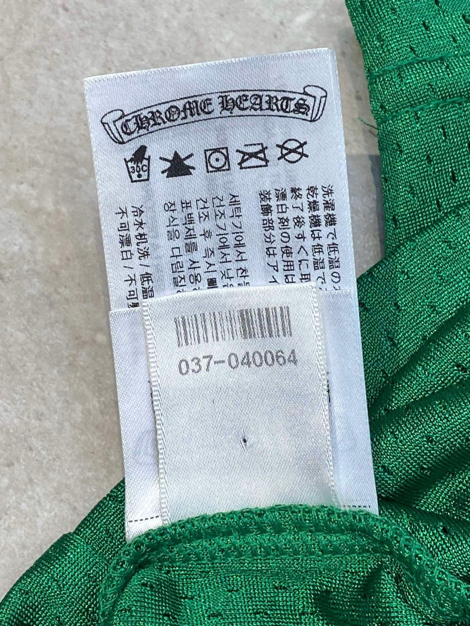 Chrome Hearts CHROME HEARTS Mesh Jersey Long Sleeve Tee GREEN Size US L / EU 52-54 / 3 - 12 Thumbnail