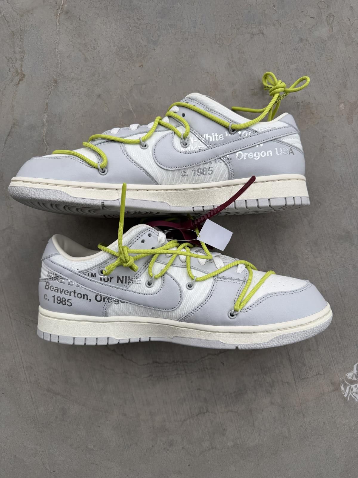 Nike Nike Dunk Low Off-White Lot 8 Size 12 DS OG All Size US 12 / EU 45 - 3 Thumbnail