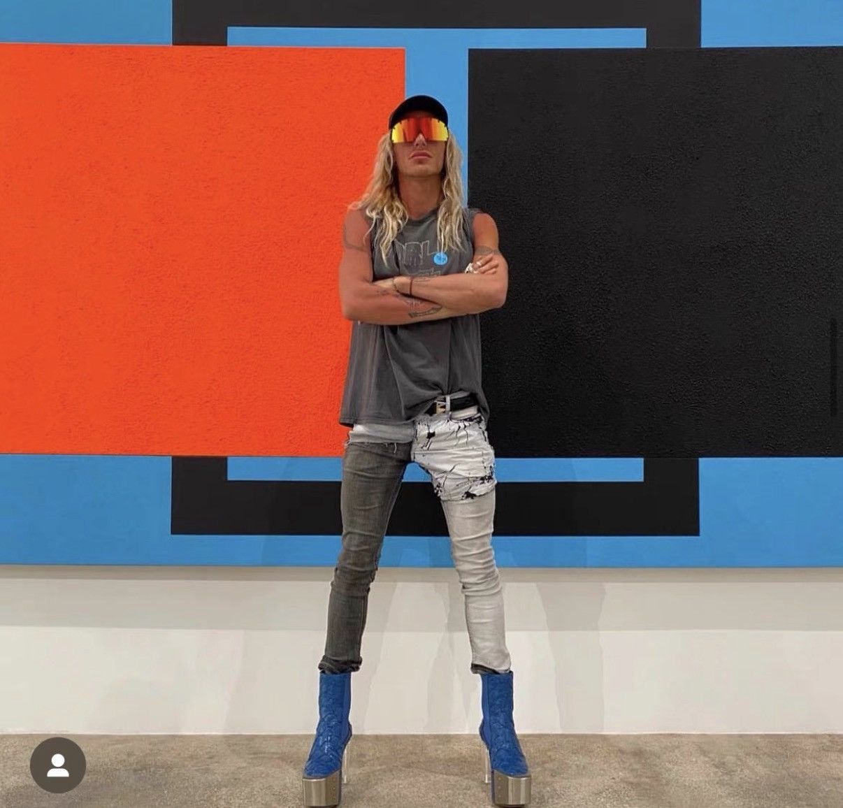 Rick Owens Rick Owens 20SS Runway Paneled Paint Splatter Jeans Size US 32 / EU 48 - 4 Thumbnail