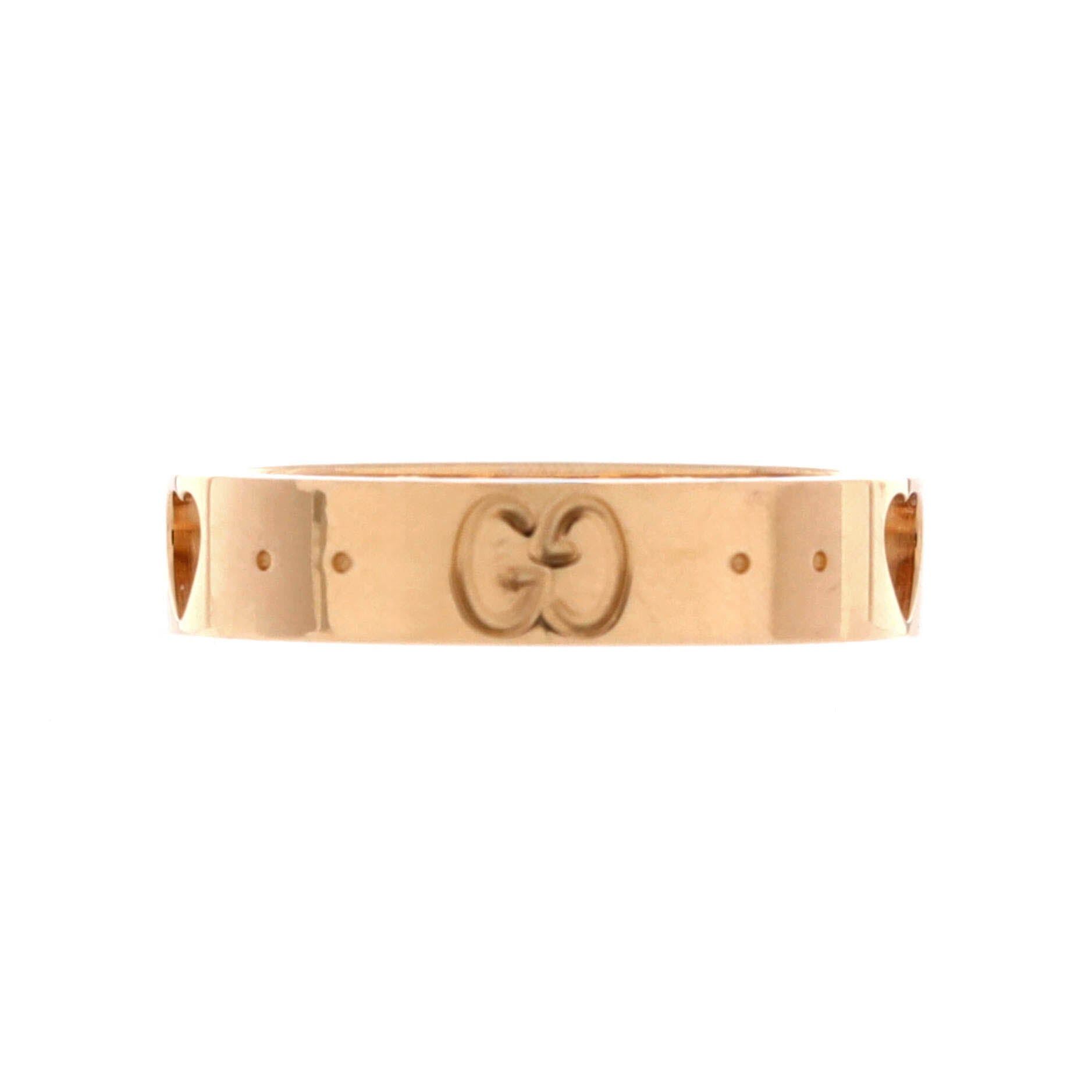 Gucci Icon Heart Band Ring Size ONE SIZE - 1 Thumbnail