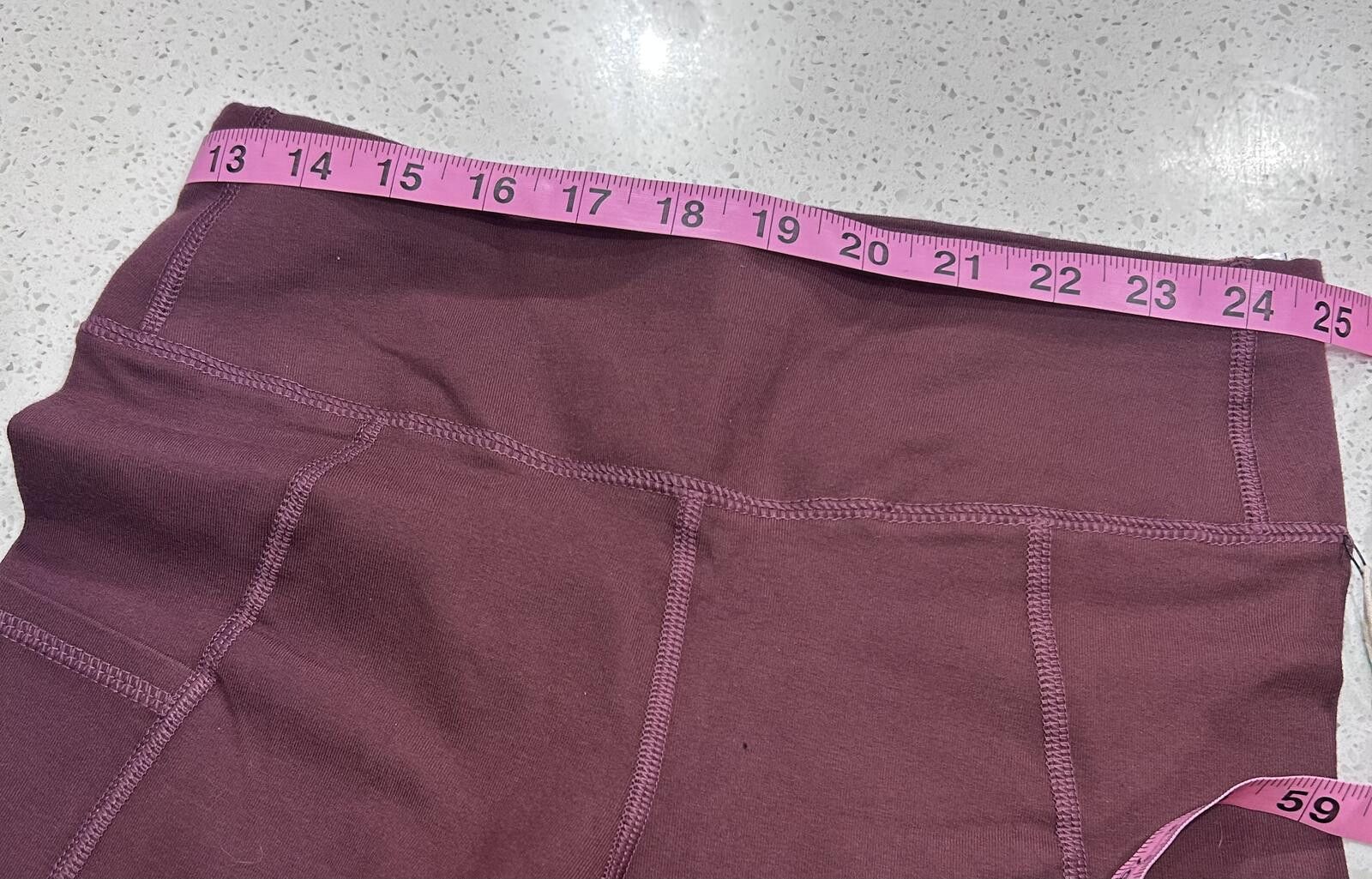 Patagonia Pact Maroon Organic Cotton Athleisure Leggings XS Flawed Size 26" / US 2 / IT 38 - 9 Thumbnail
