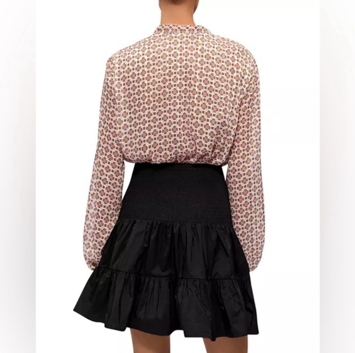 Maje Maje Jun Smocked Mini Skirt/Size 4 Size 27" / US 4 / IT 40 - 2 Thumbnail
