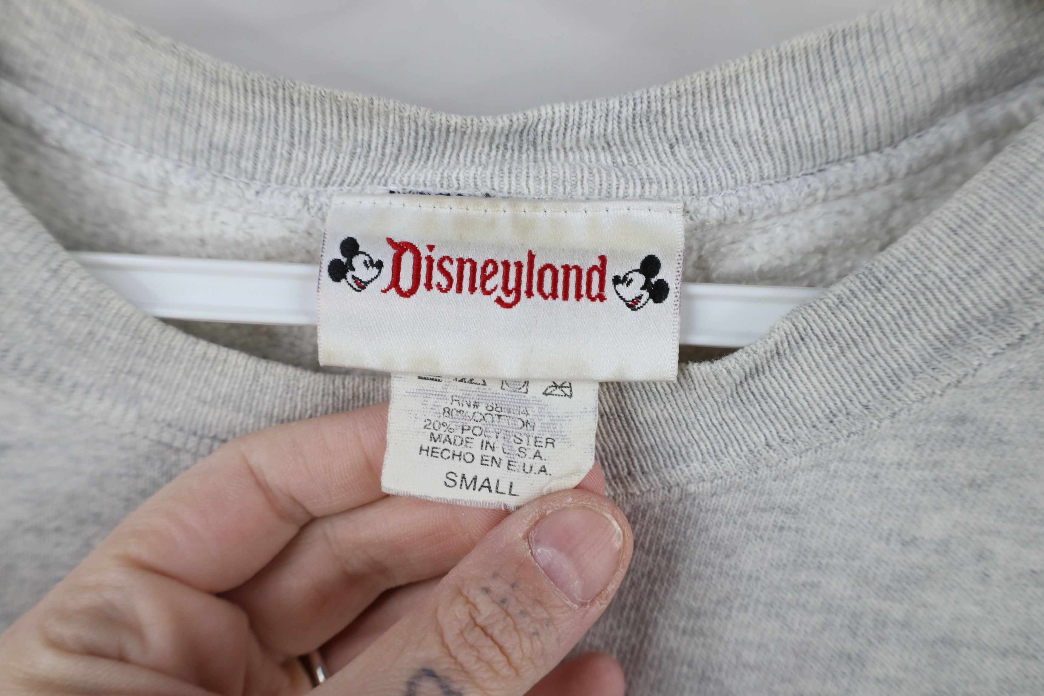Disney × Vintage Vintage 90s Disneyland Spell Out Mickey Mouse Sweatshirt USA Size S / US 4 / IT 40 - 10 Thumbnail