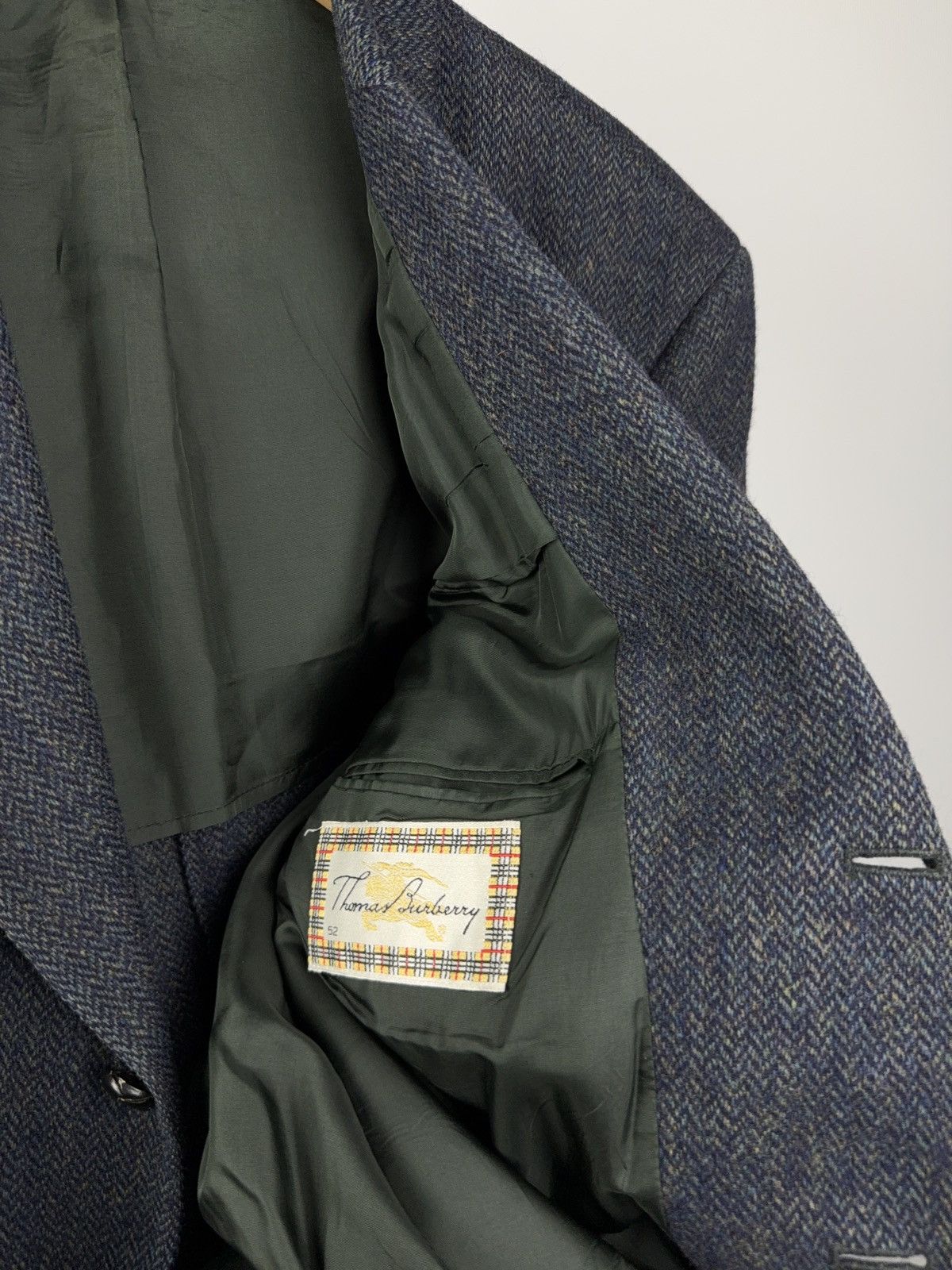 Burberry Vintage 90s Thomas Burberry Wool blazer Size US L / EU 52-54 / 3 - 6 Thumbnail