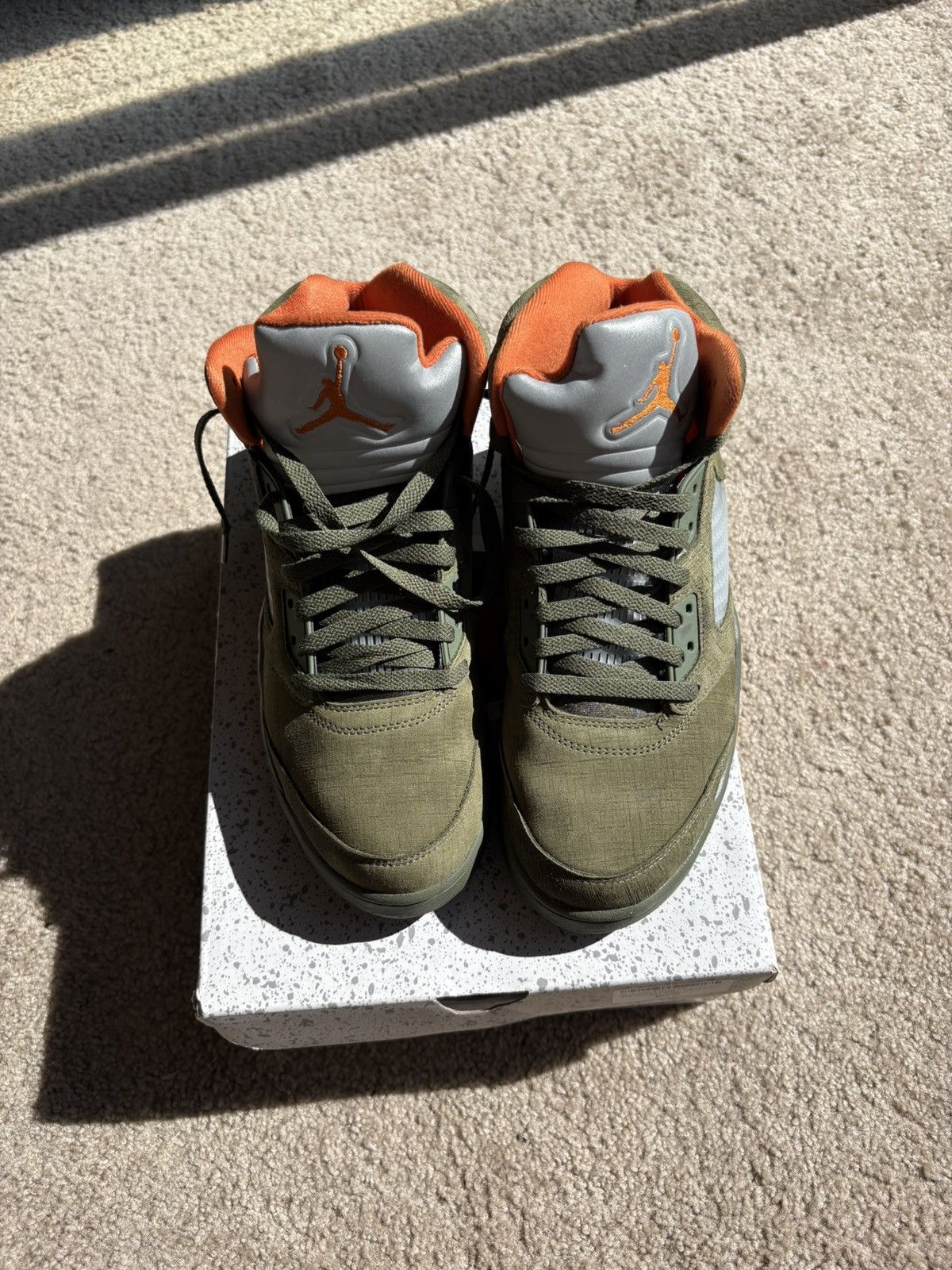 Jordan Brand Jordan 5 olive green size 9.5 Size US 9.5 / EU 42-43 - 1 Thumbnail
