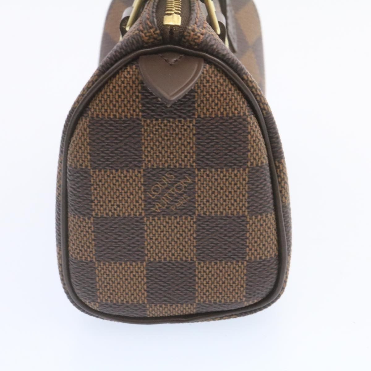 Louis Vuitton LOUIS VUITTON Damier Ebene Mini Speedy Hand Bag M41534 Size ONE SIZE - 3 Thumbnail