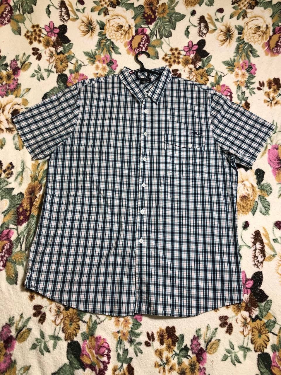 Oakley Oakley Plaid Short Sleeve Button Down Shirt Size US XXL / EU 58 / 5 - 1 Thumbnail