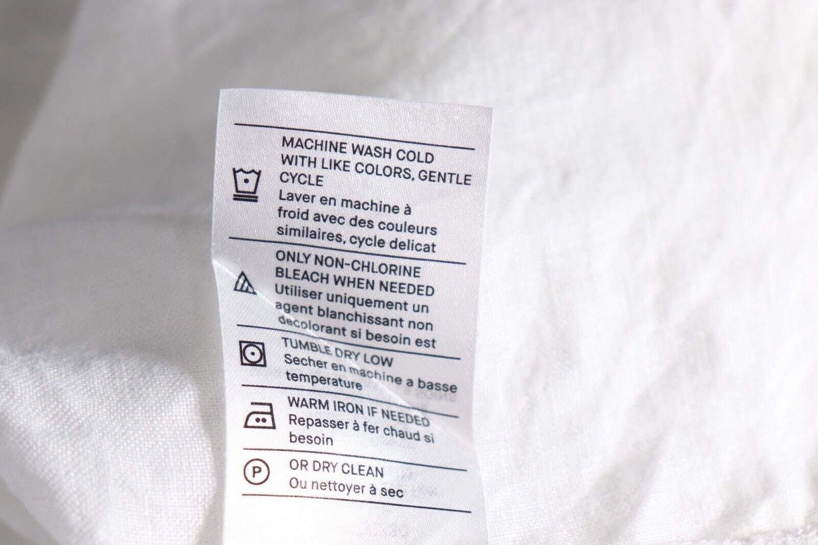 Vince Vince Medium White Long Sleeve Button Up Shirt Linen Blouse Size M / US 6-8 / IT 42-44 - 12 Thumbnail