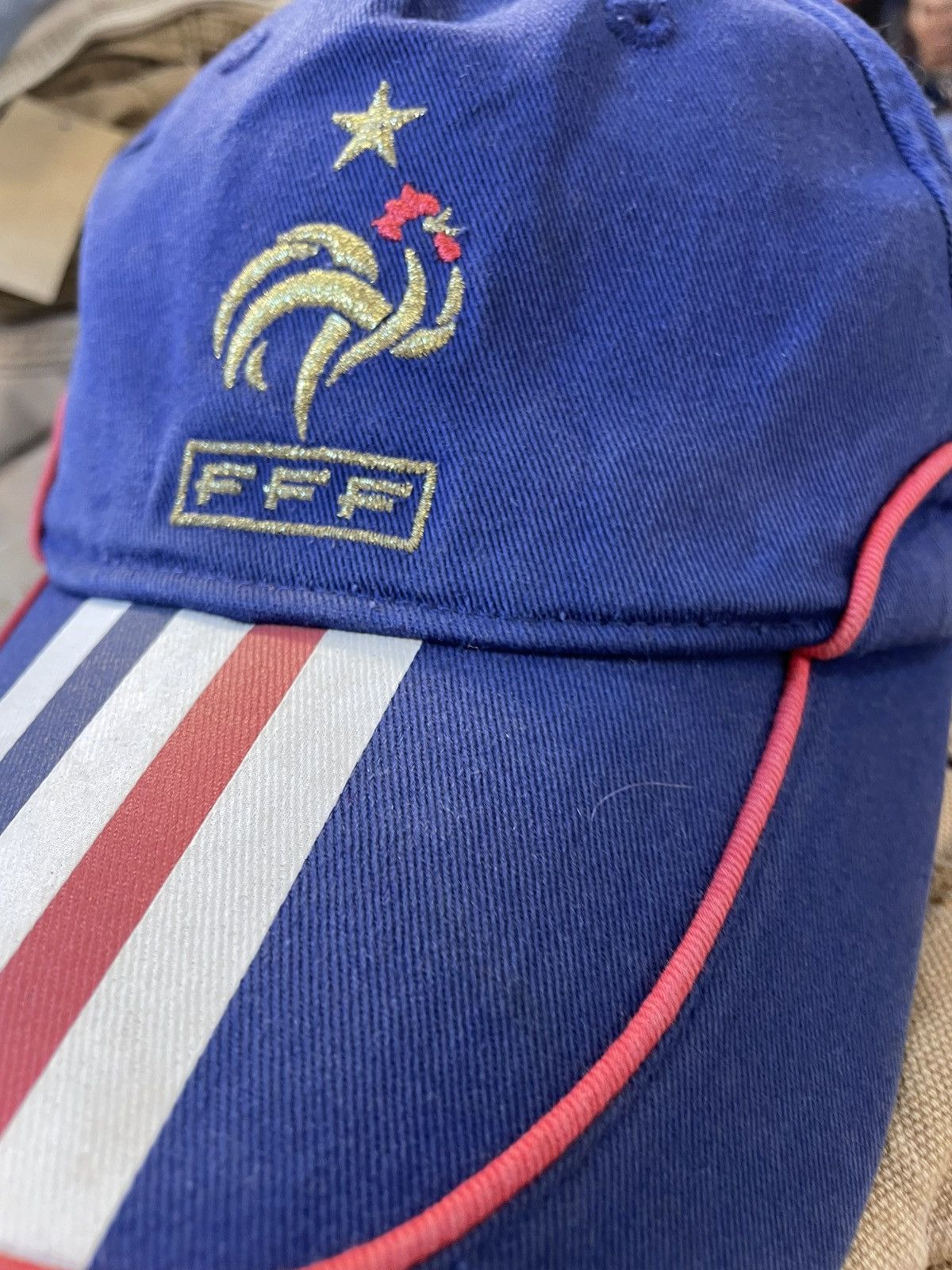 Adidas Y2K Adidas France Football Cap Size ONE SIZE - 6 Thumbnail