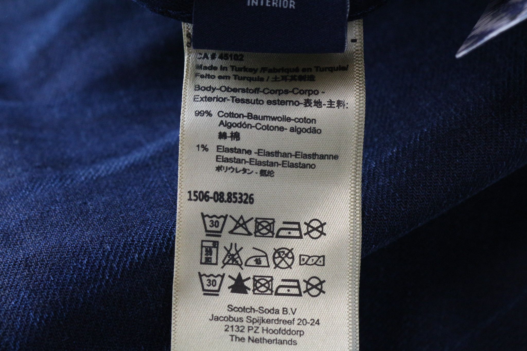 Scotch & Soda PHAIDON W29/L34 Slim Dark Blue Stretch Jeans 74061 Size US 29 - 7 Thumbnail