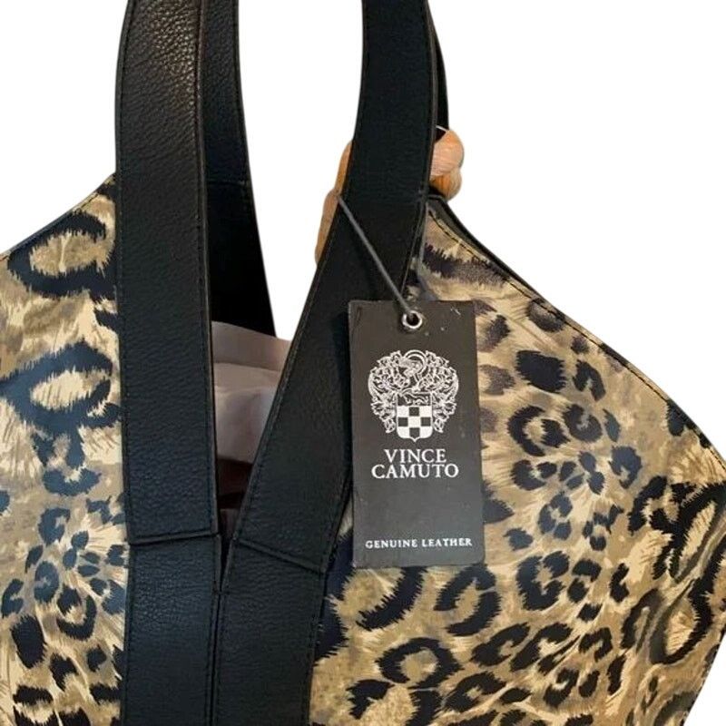Vince Camuto NWT | VINCE CAMUTO Leather Afina Leopard Print Tote Bag Size ONE SIZE - 2 Thumbnail