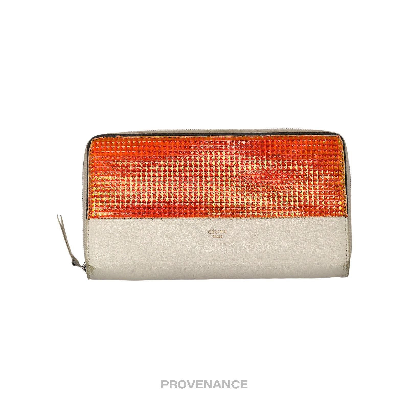 image of Celine Multifunction Zip Long Wallet - Iridescent Prism, Women's