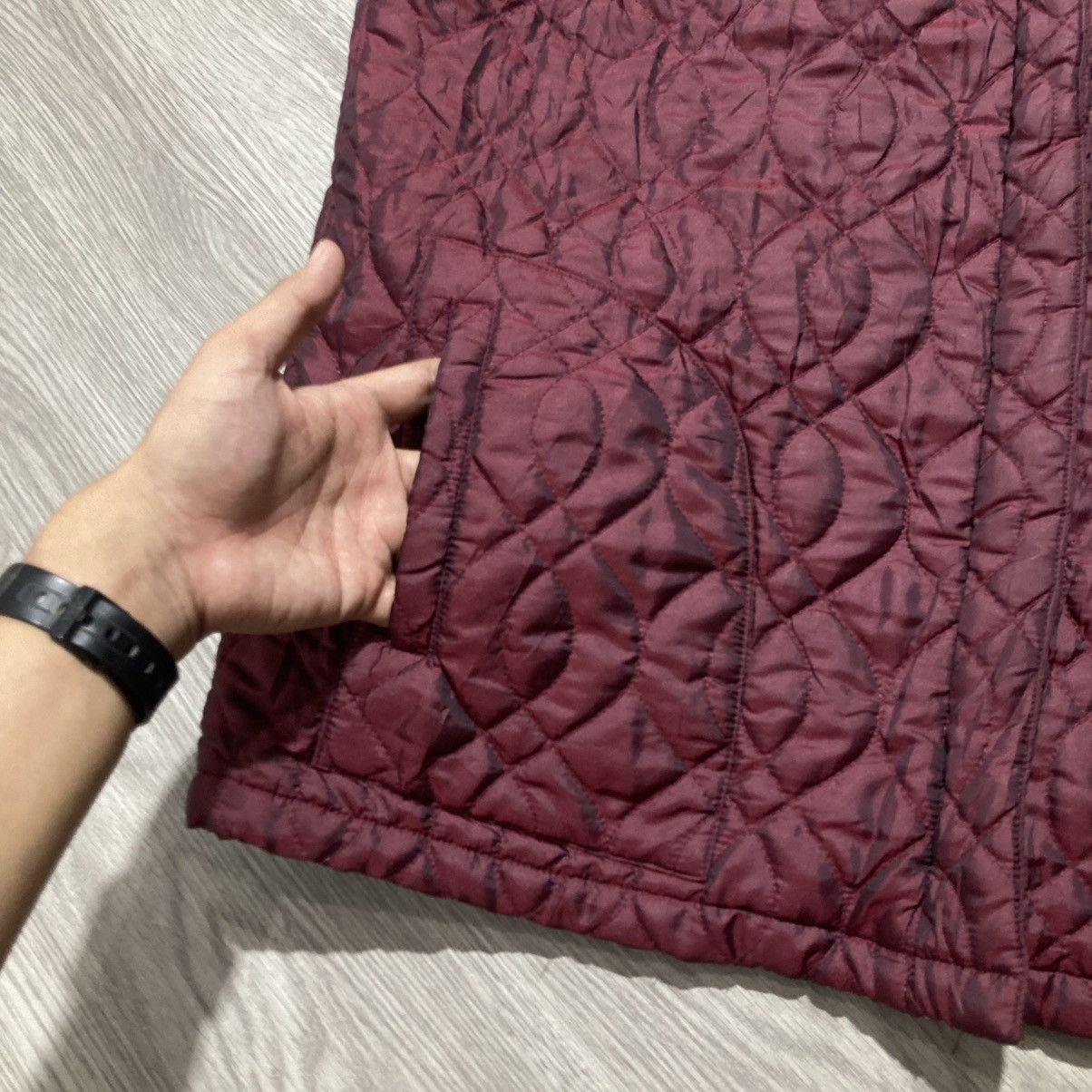 If Six Was Nine 2000s Ramlossa Puffer Inner Leopard Motif Vest Red Lgb Size US L / EU 52-54 / 3 - 7 Thumbnail