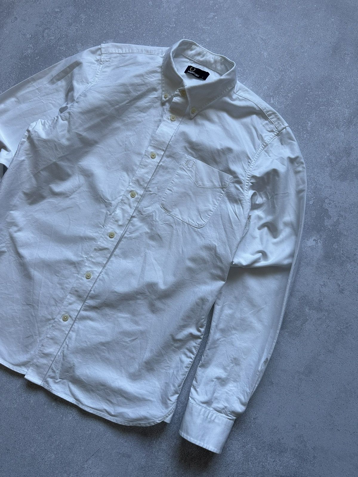 Designer × Fred Perry × Vintage Shirts button ups Fred Perry Vintage White size L Size US L / EU 52-54 / 3 - 3 Thumbnail