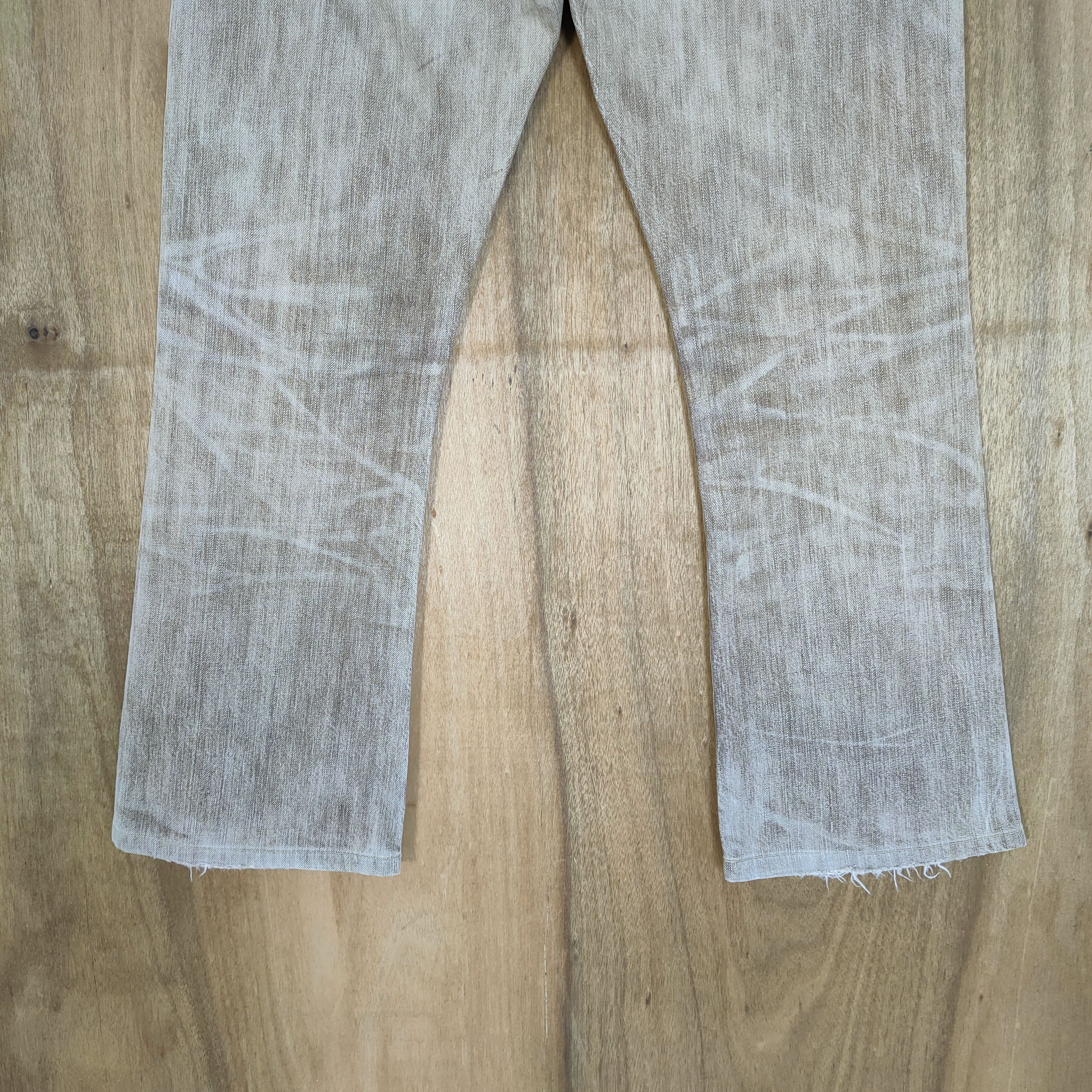 Edwin × Japanese Brand × Vintage VINTAGE EDWIN 503 FLARE BROWN DISTRESSED JEANS PANTS Size US 33 - 8 Thumbnail