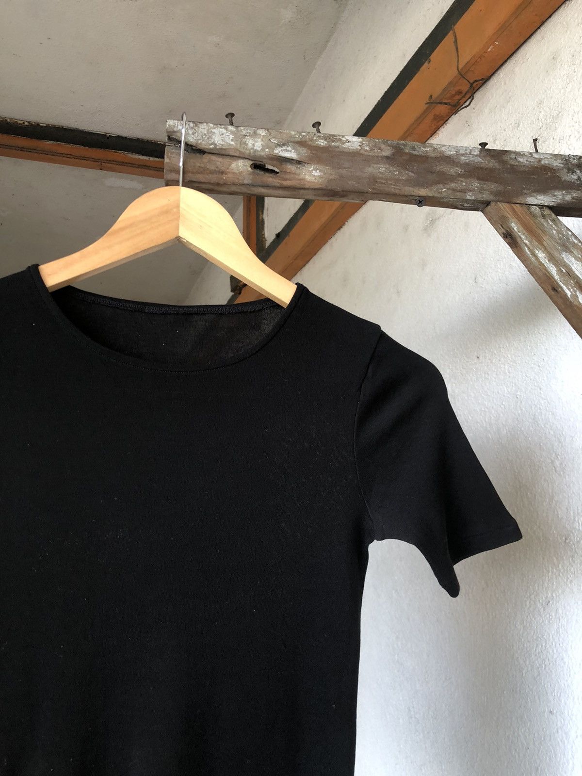 Yohji Yamamoto Y's Yohji Yamamoto Stretchable Black Crop Top Size S / US 4 / IT 40 - 7 Thumbnail