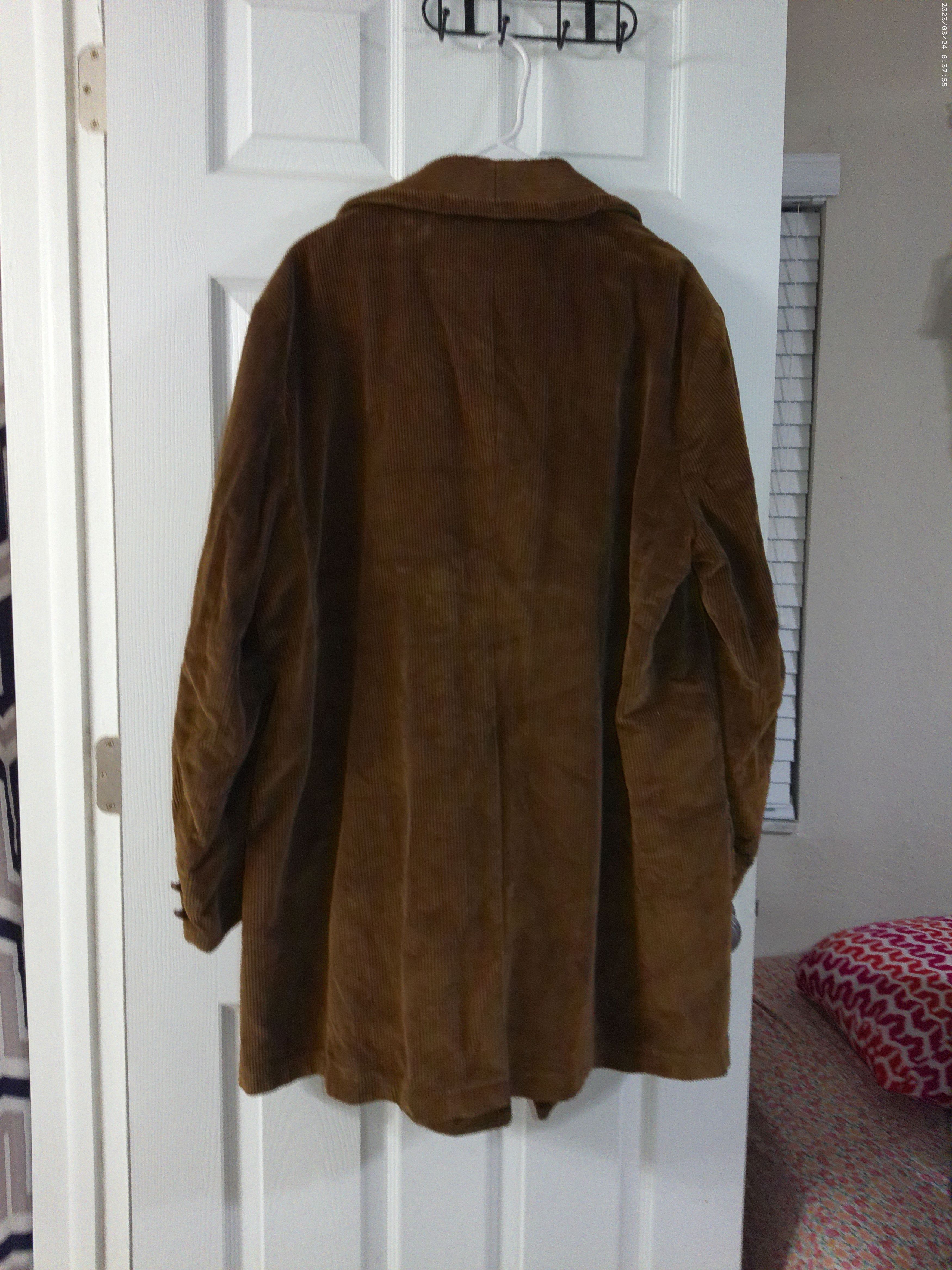 Sears Vintage 1970s Sears Brown Corduroy Men's Coat Size US L / EU 52-54 / 3 - 2 Thumbnail