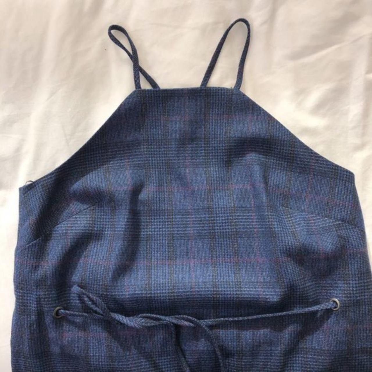 Banana Republic New Banana Republic Plaid Sleeveless Tie Waist Apron Top Size XS / US 0-2 / IT 36-38 - 5 Thumbnail