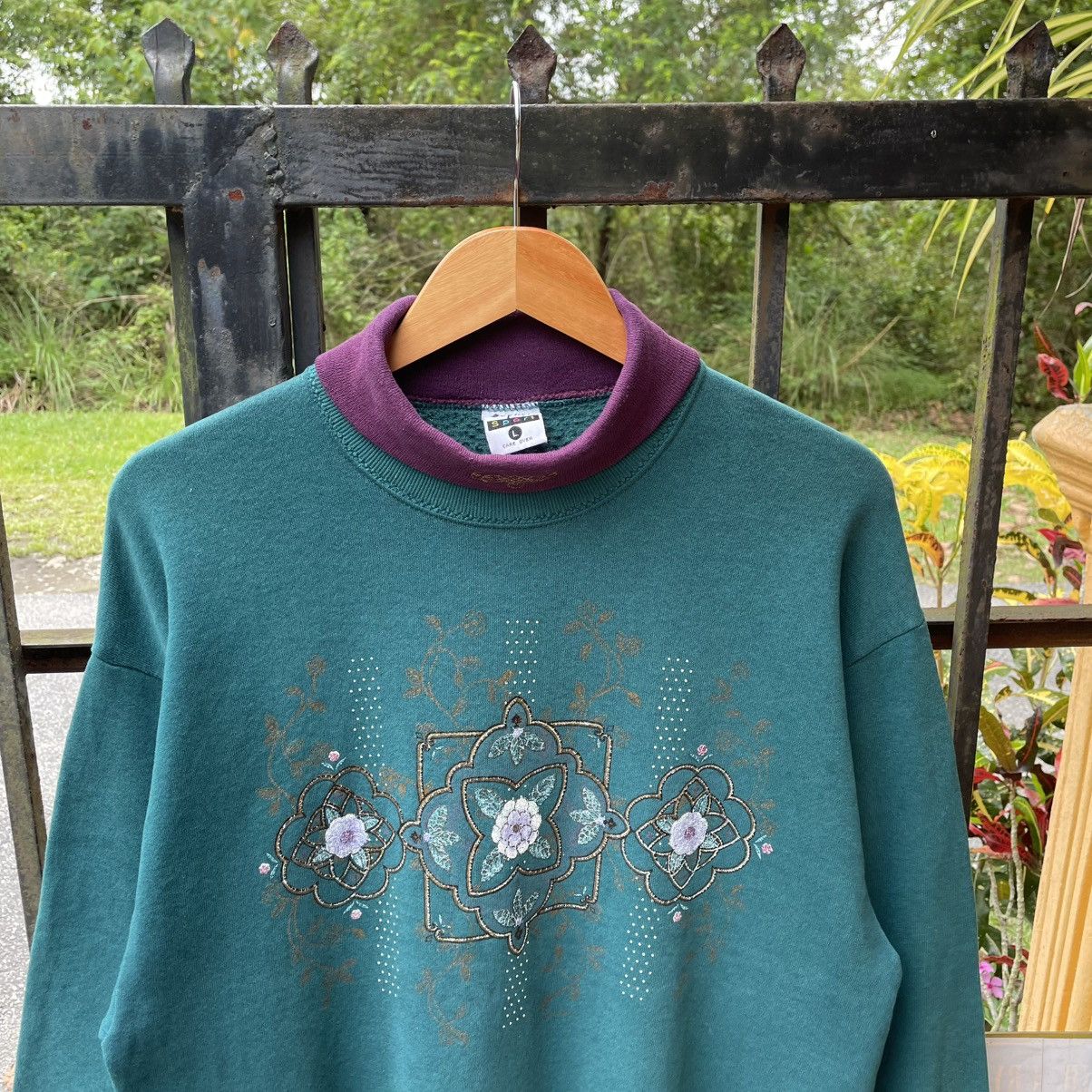 Vintage 🔥Vintage 90s Gopher Sports Motive Flower Sweatshirts Size US M / EU 48-50 / 2 - 4 Thumbnail