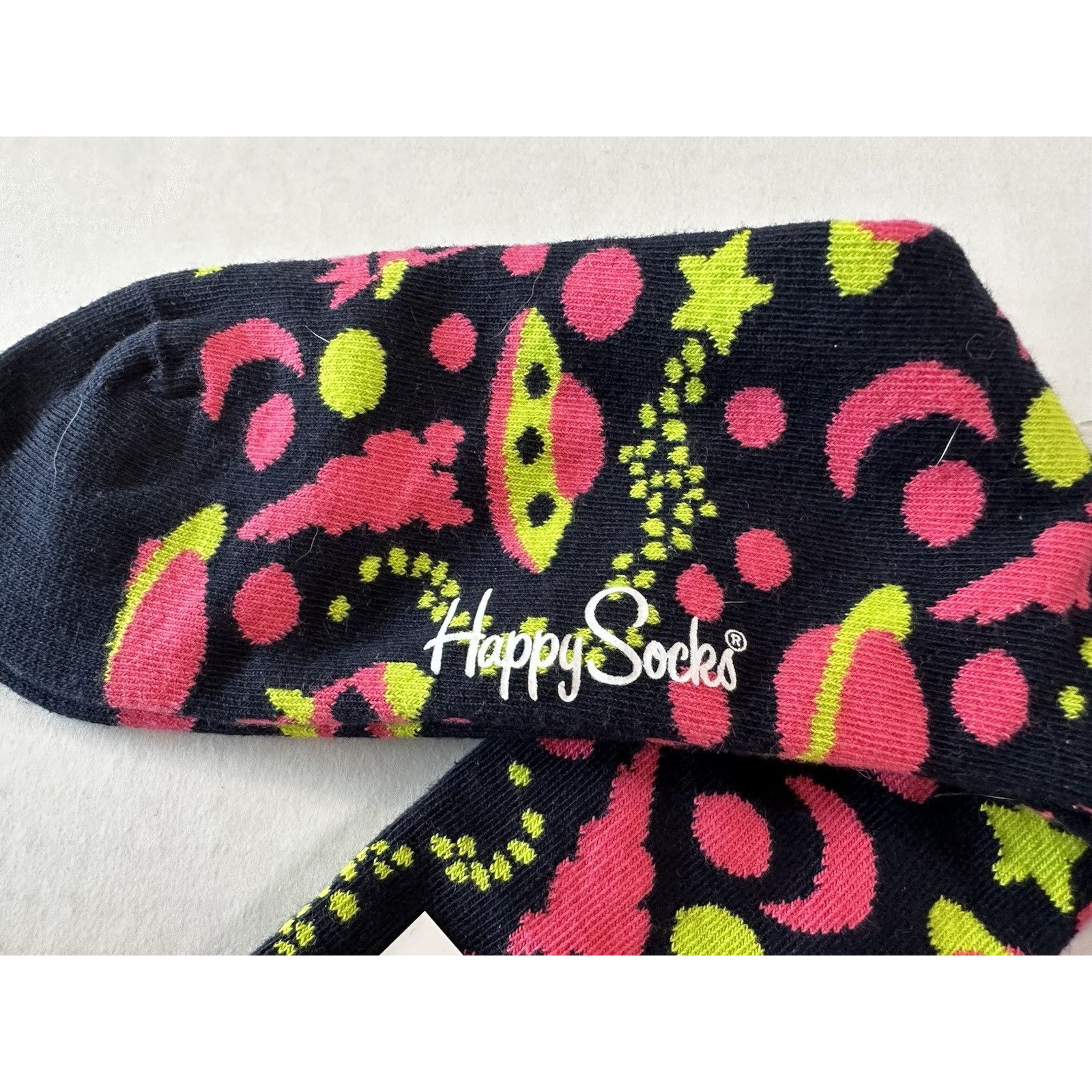 Happy Socks Happy Socks Crew Into Space Socks Sz M 8-12, W 10-12.5 NWT Size ONE SIZE - 3 Thumbnail