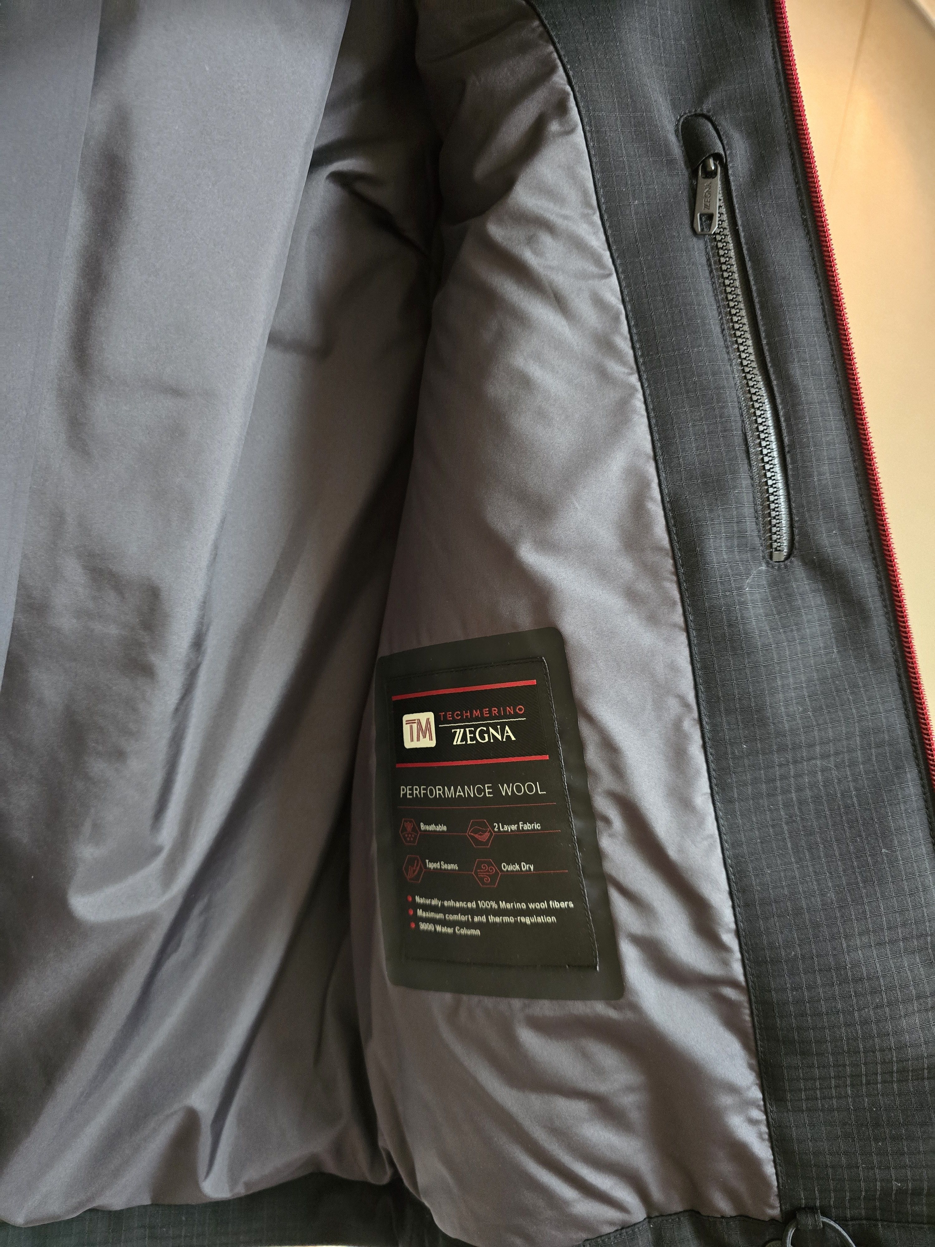 Ermenegildo Zegna ZEGNA / TechMerino Black OVERJACKET / US 36 Size US S / EU 44-46 / 1 - 3 Thumbnail